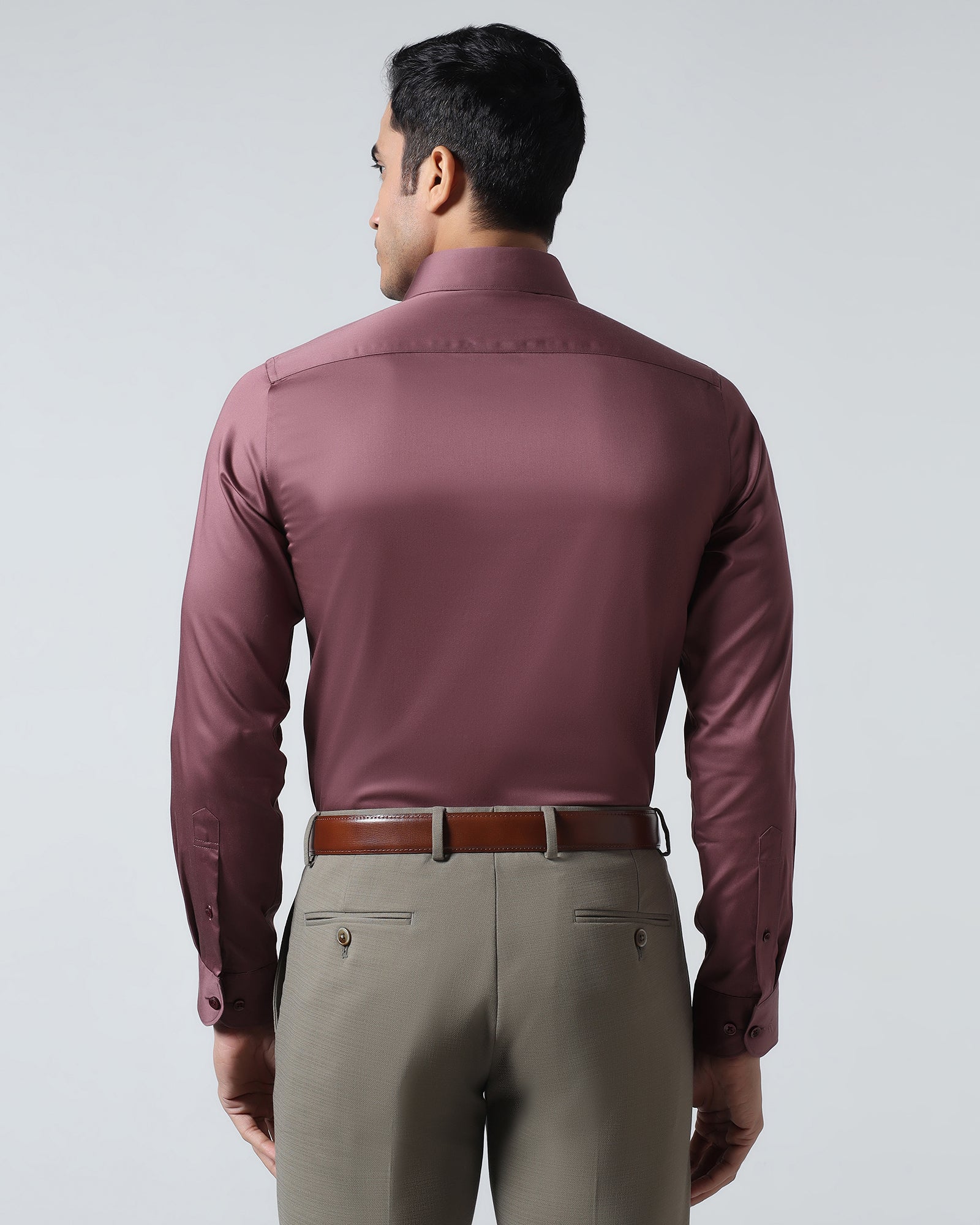 Dusty Pink Unwrinkle Solid Shirt - Sylvia