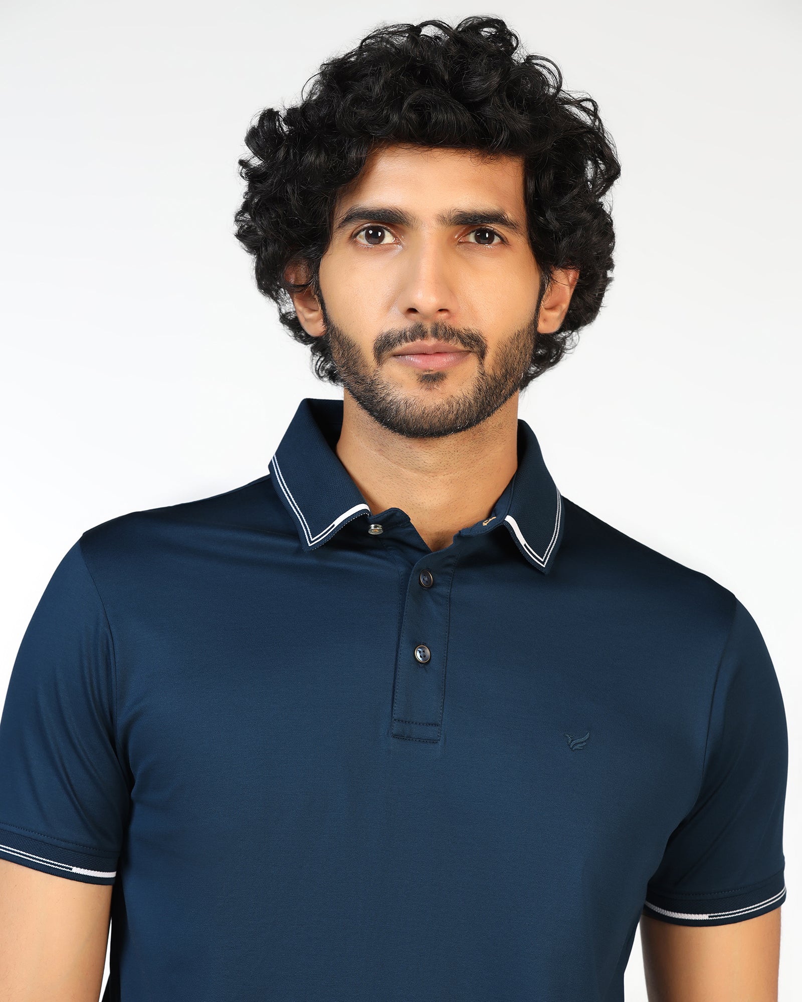 Teal Solid Polo - Mond