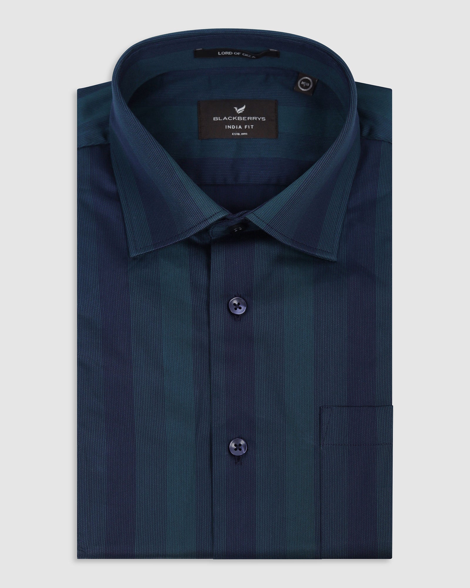 Teal Stripe Shirt - Racer