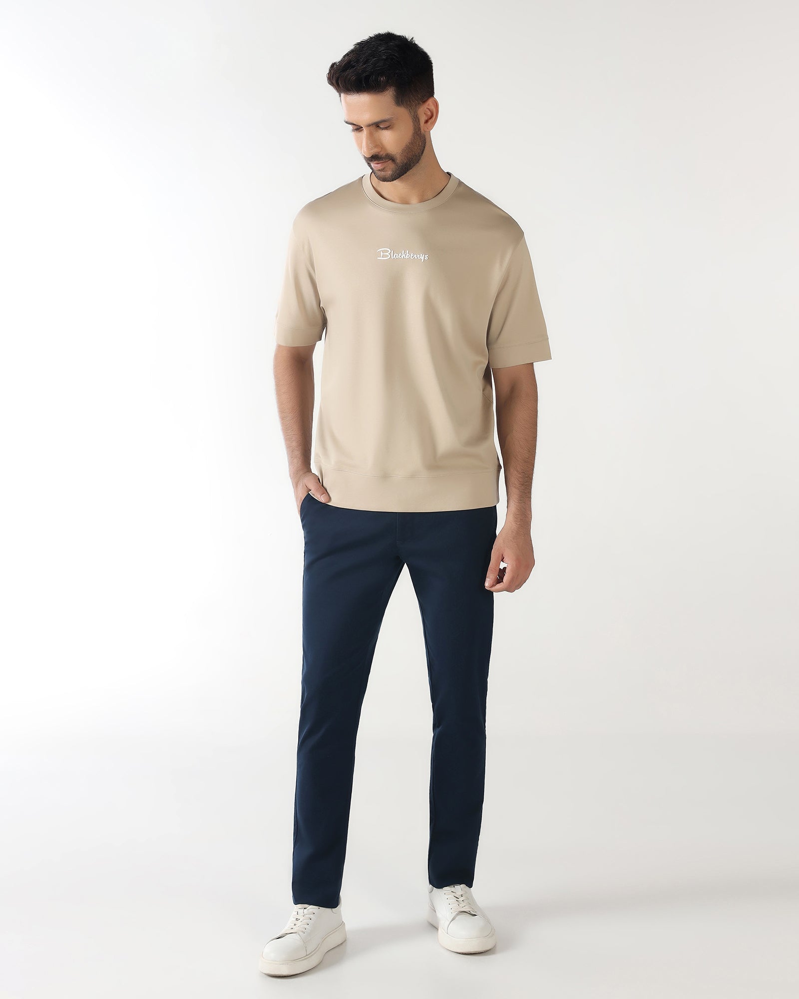 Teal Textured Khakis - Segon