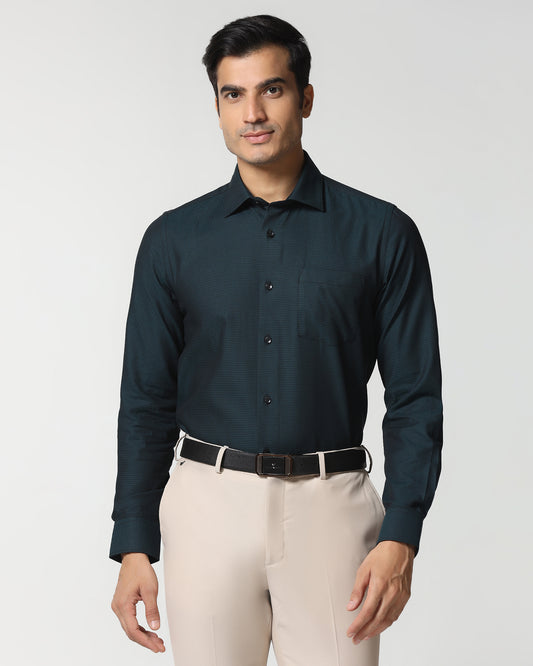 Teal Textured Shirt - Robin