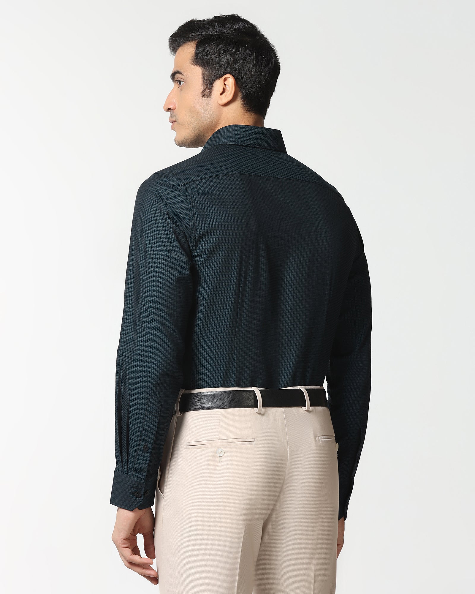 Teal Textured Shirt - Robin