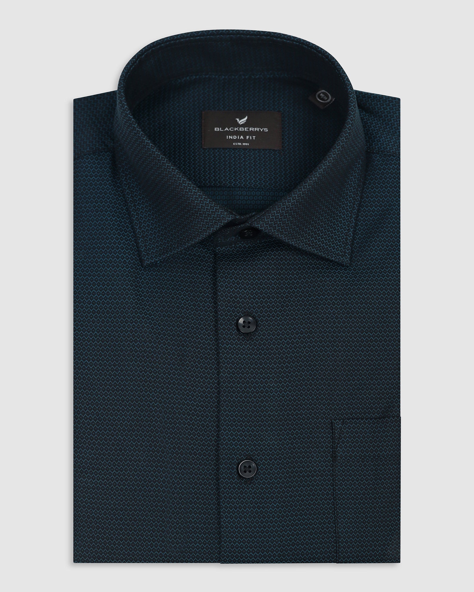 Teal Textured Shirt - Robin