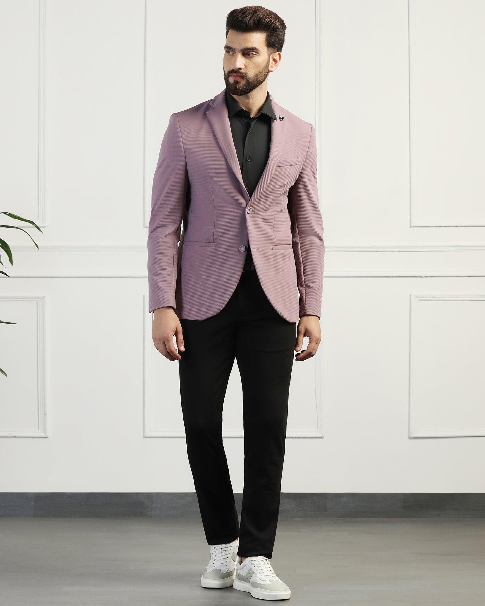 TechPro Formal Dusty Pink Stripe Blazer - Fiesta