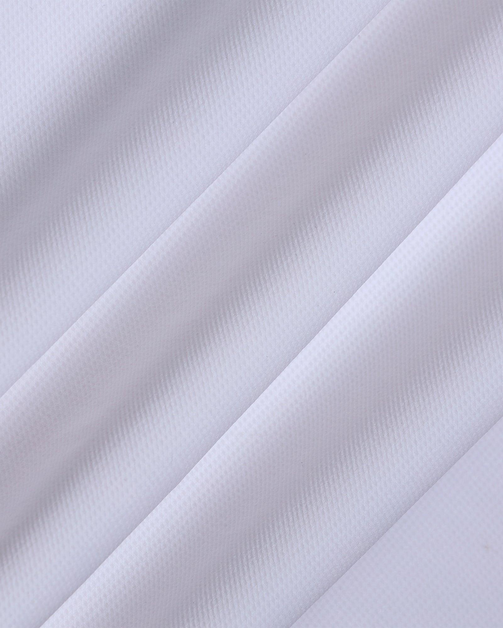 TechPro Formal White Textured Shirt - Poxet
