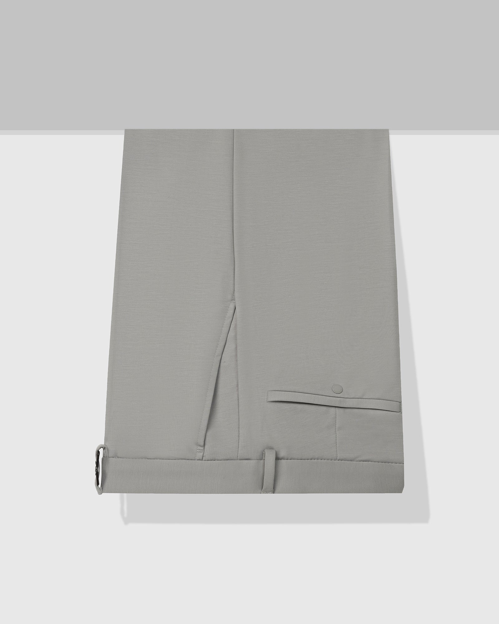 TechPro Slim Fit B-91 Formal Light Grey Solid Trouser - Explorer
