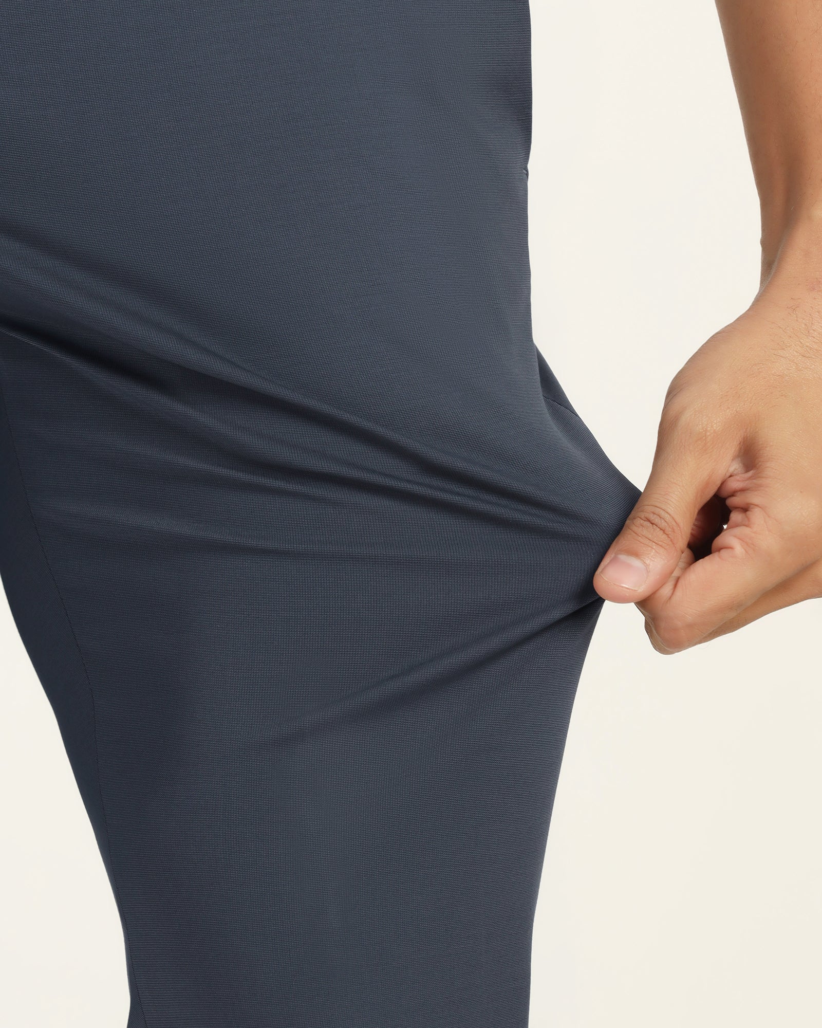 TechPro Slim Fit B-91 Formal Navy Solid Trouser - Explorer