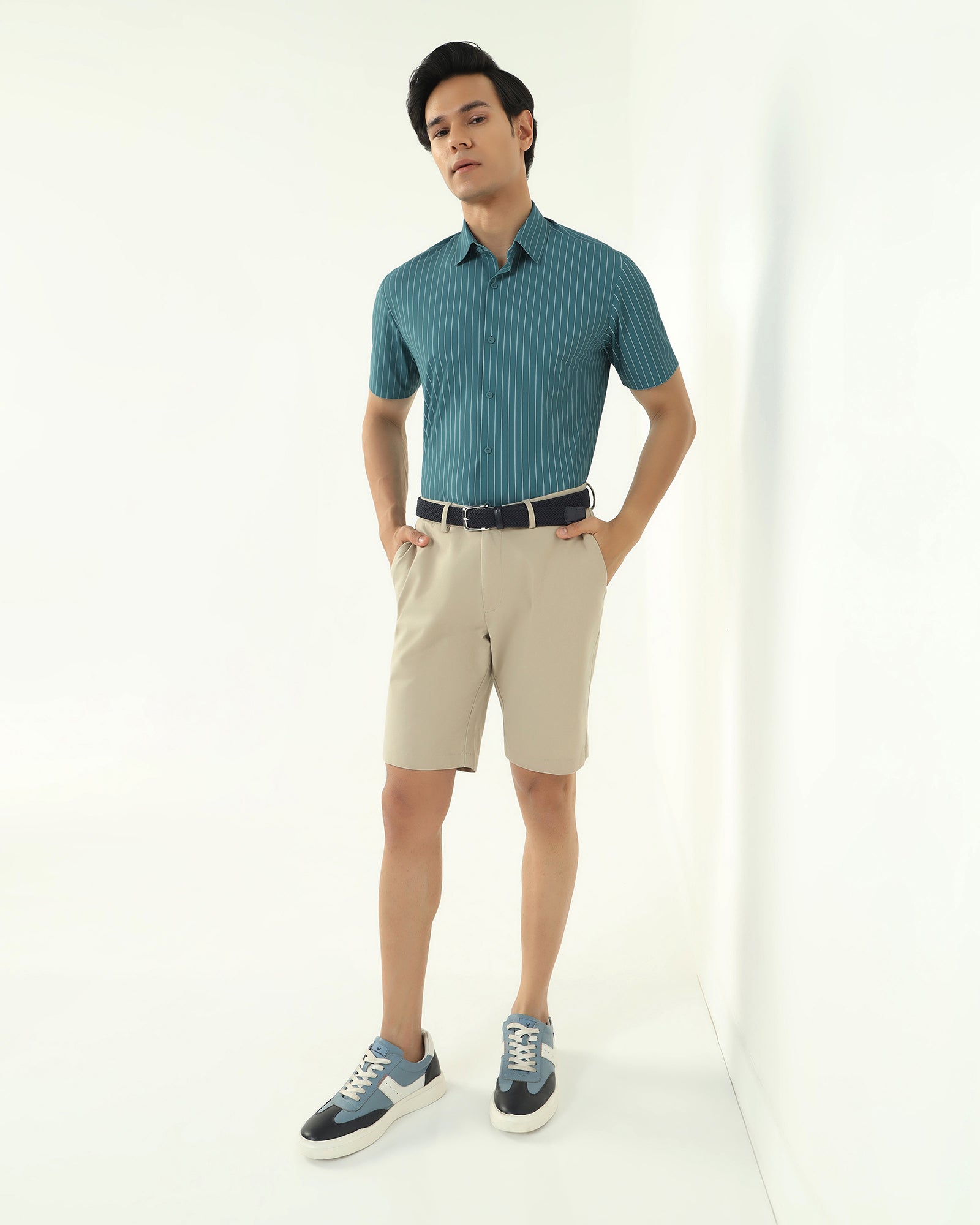 TechPro Casual Beige Solid Shorts - Serry