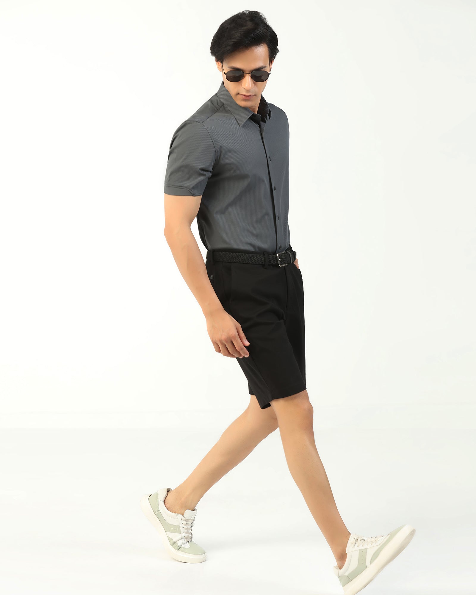 TechPro Casual Black Solid Shorts - Serry