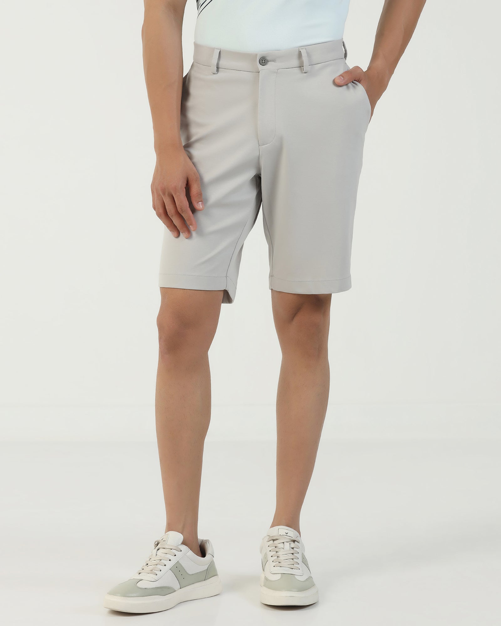 TechPro Casual Grey Solid Shorts - Serry