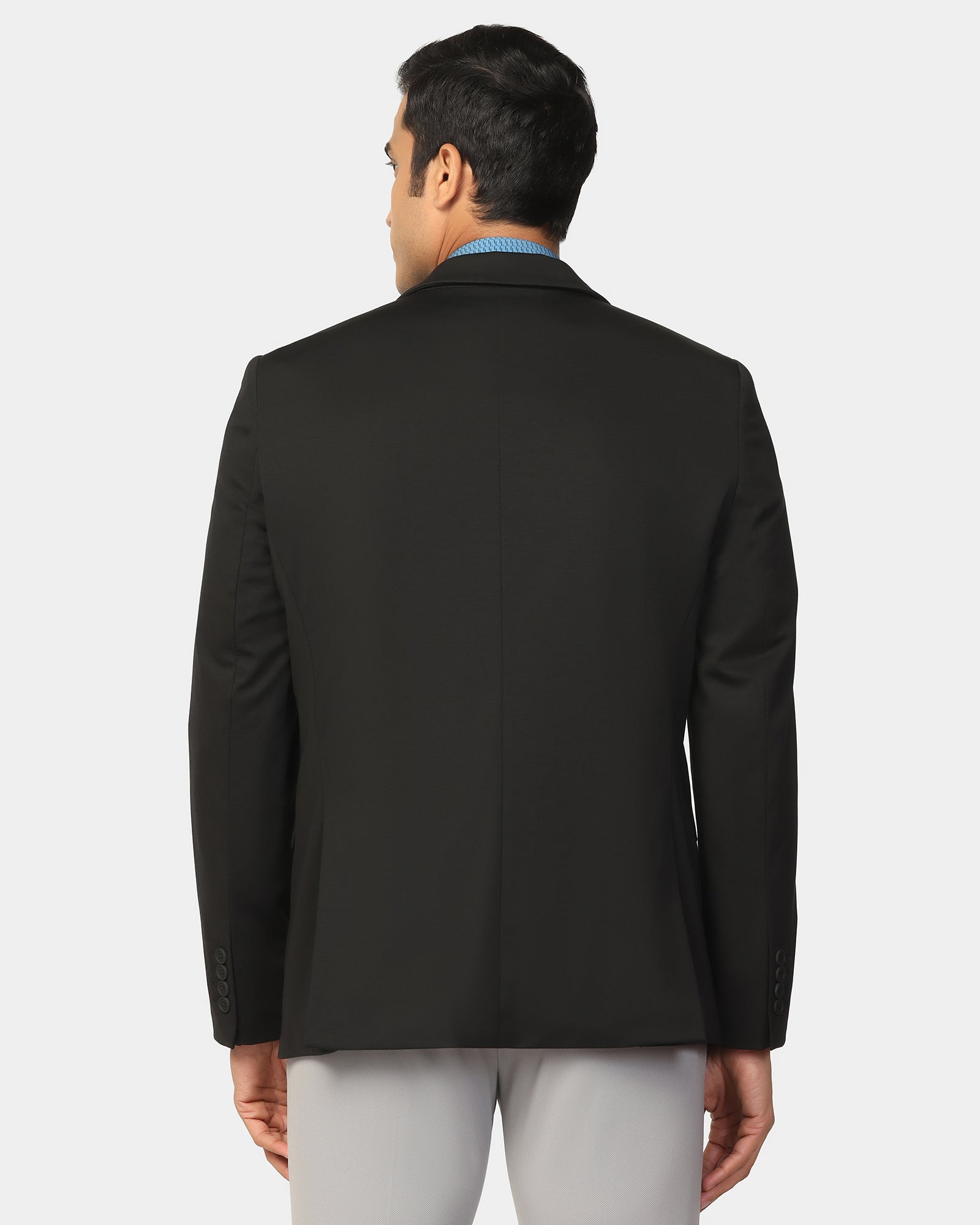 TechPro Formal Black Solid Blazer - Explore