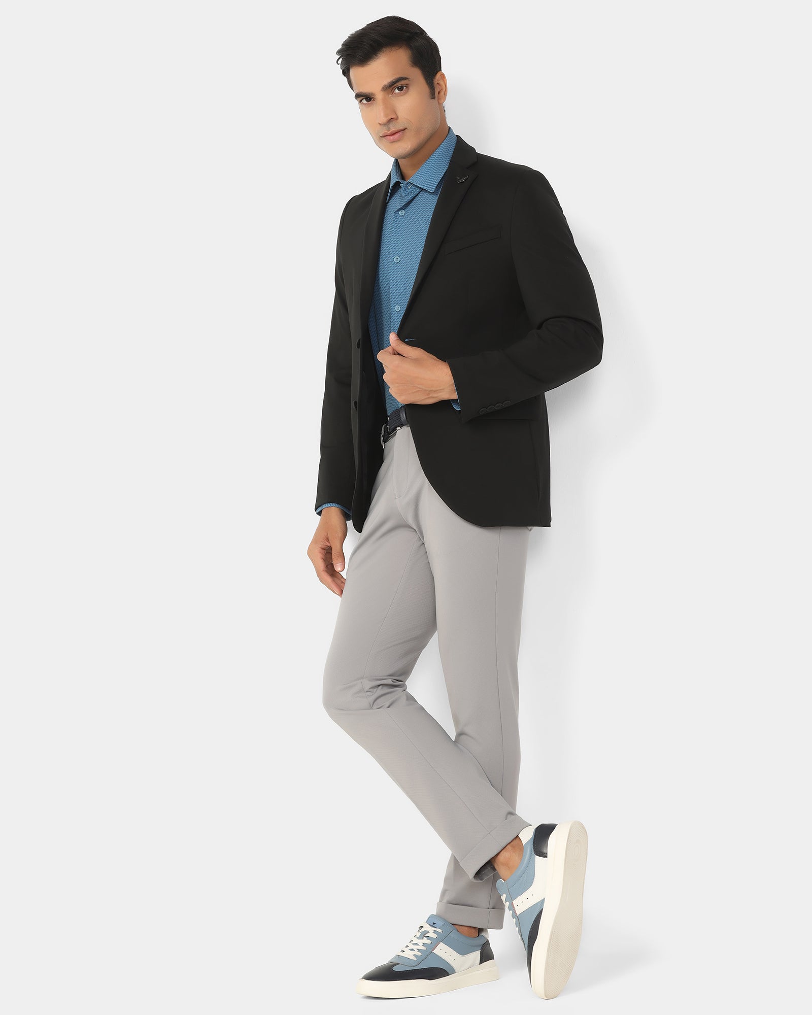 TechPro Formal Black Solid Blazer - Explore