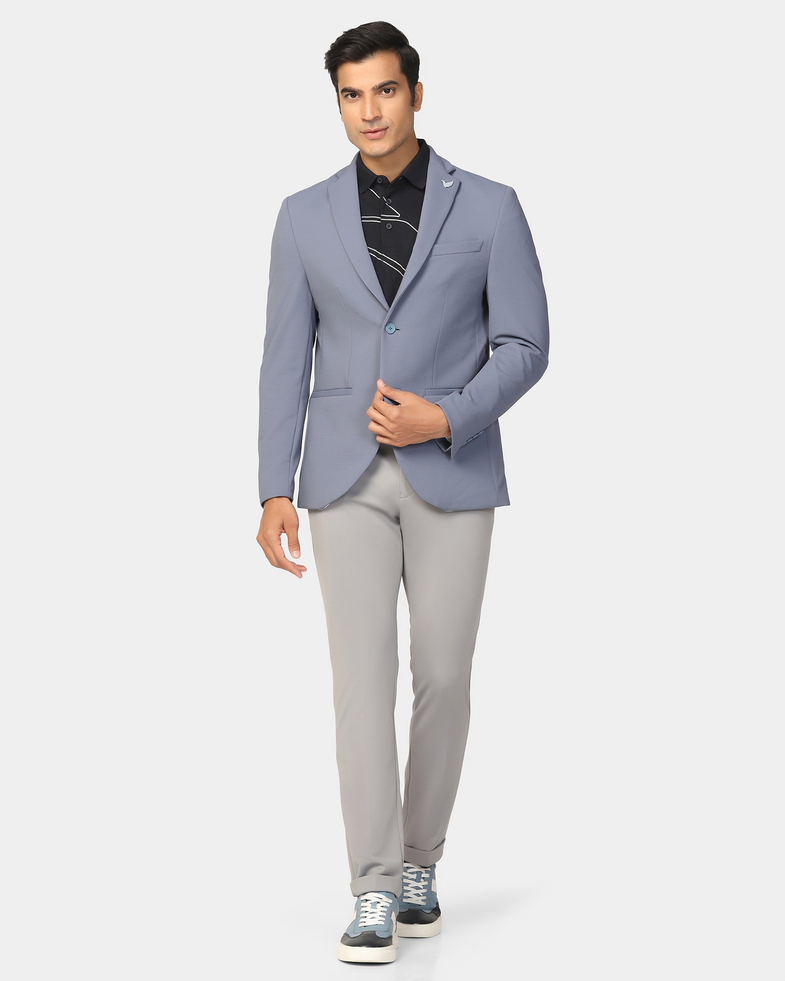 TechPro Formal Blue Stripe Blazer - Kuma