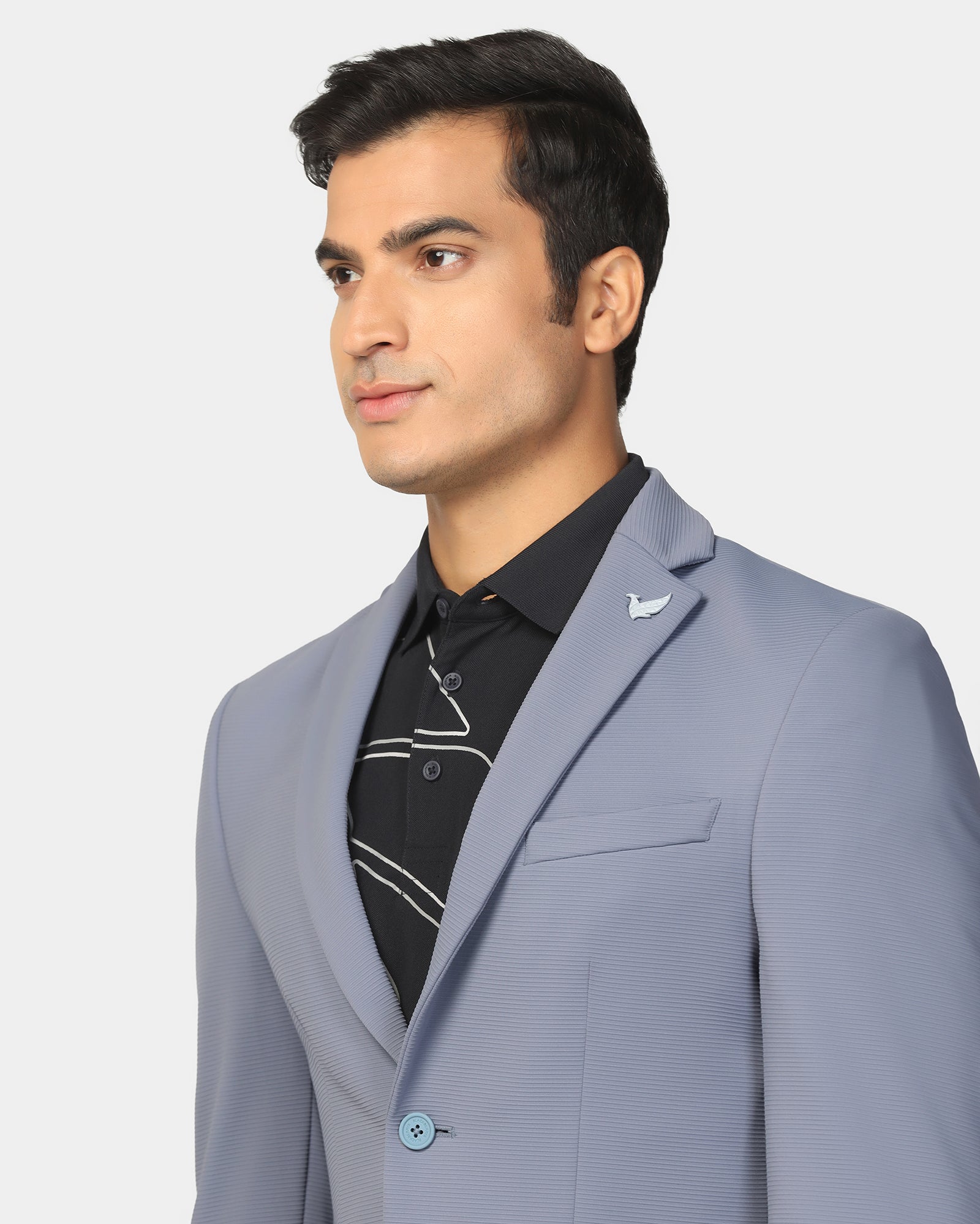 TechPro Formal Blue Stripe Blazer - Kuma