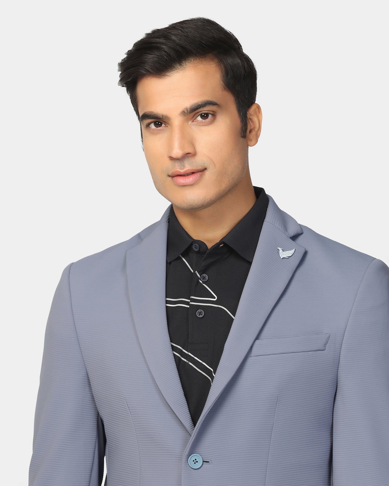 TechPro Formal Blue Stripe Blazer - Kuma