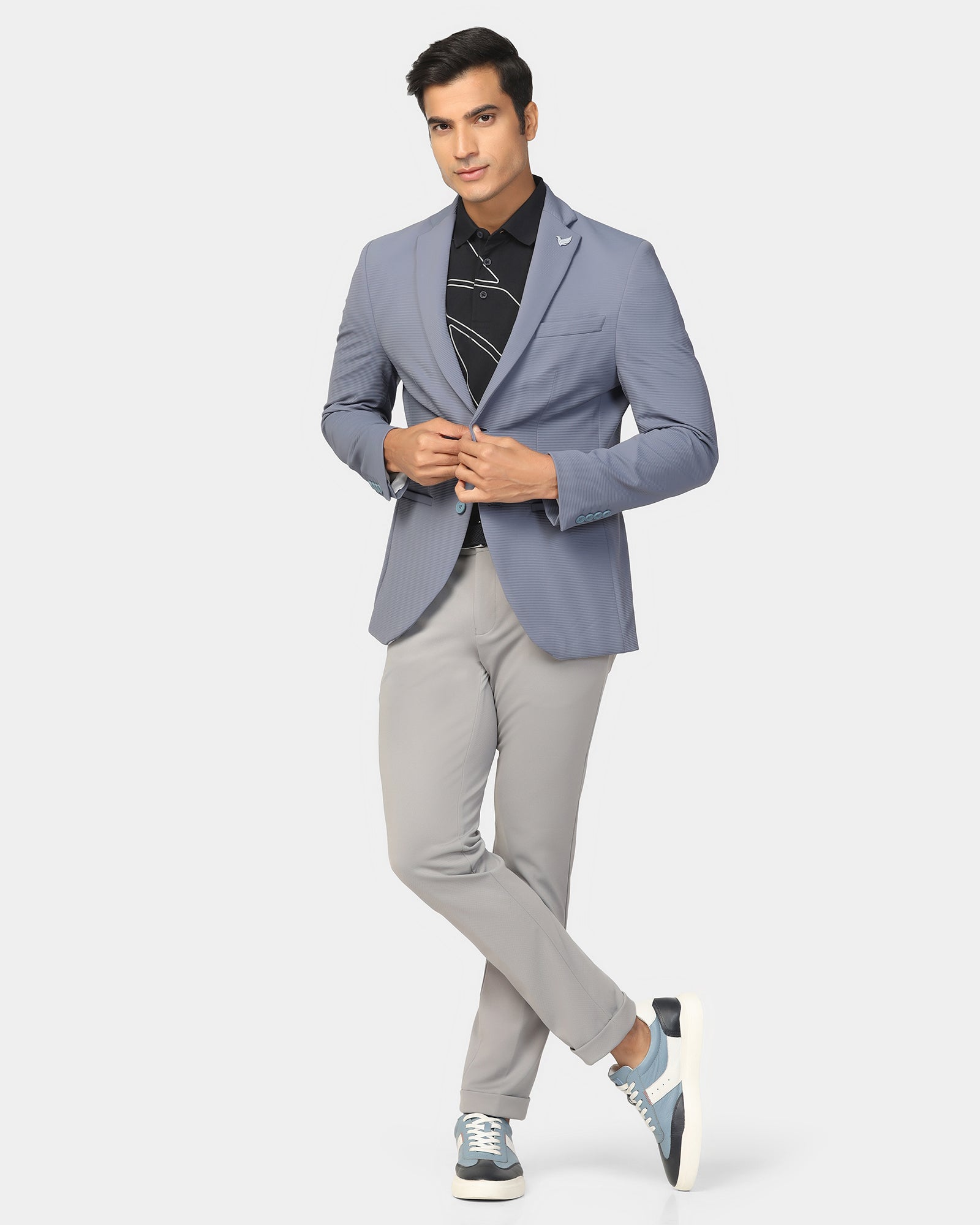 TechPro Formal Blue Stripe Blazer - Kuma
