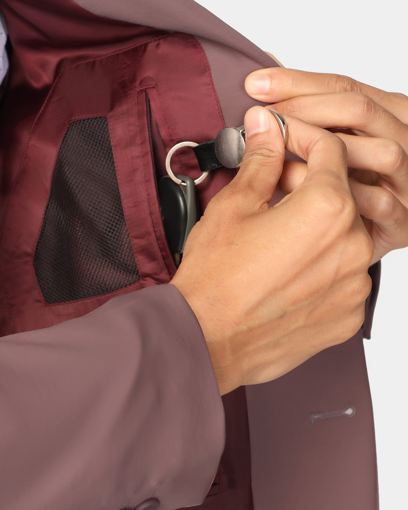 TechPro Formal Dusty Pink Solid Blazer - Explore