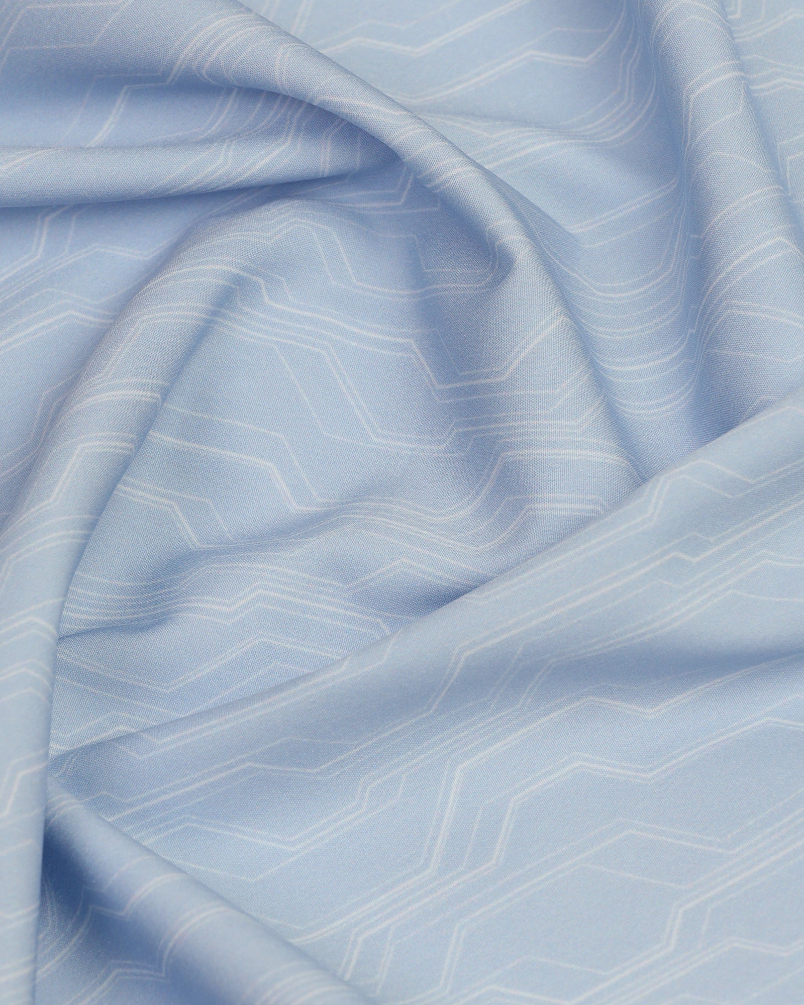 TechPro Formal Half Sleeve Blue Printed Shirt - Blade