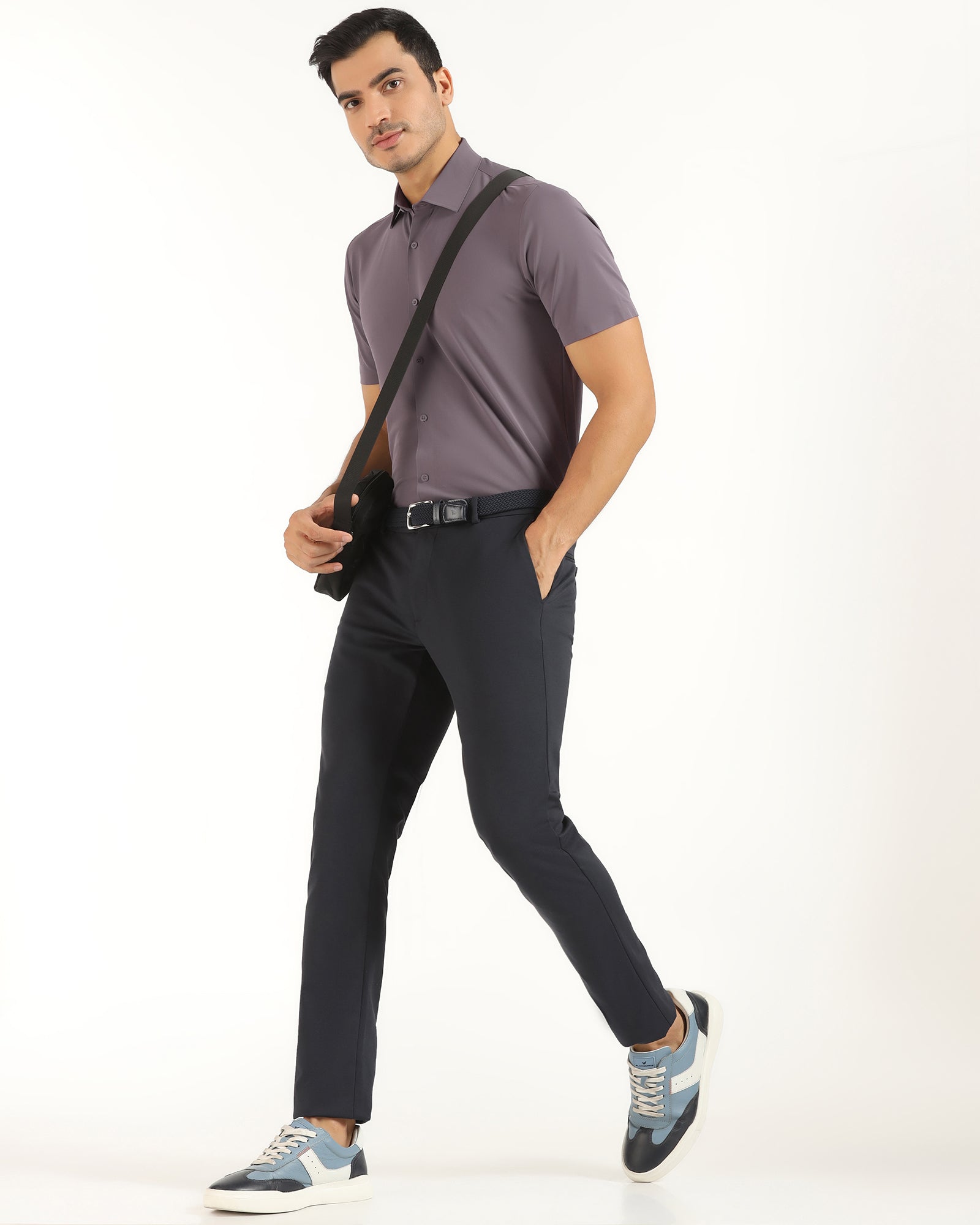 TechPro Formal Half Sleeve Mouse Textured Shirt - Kanon