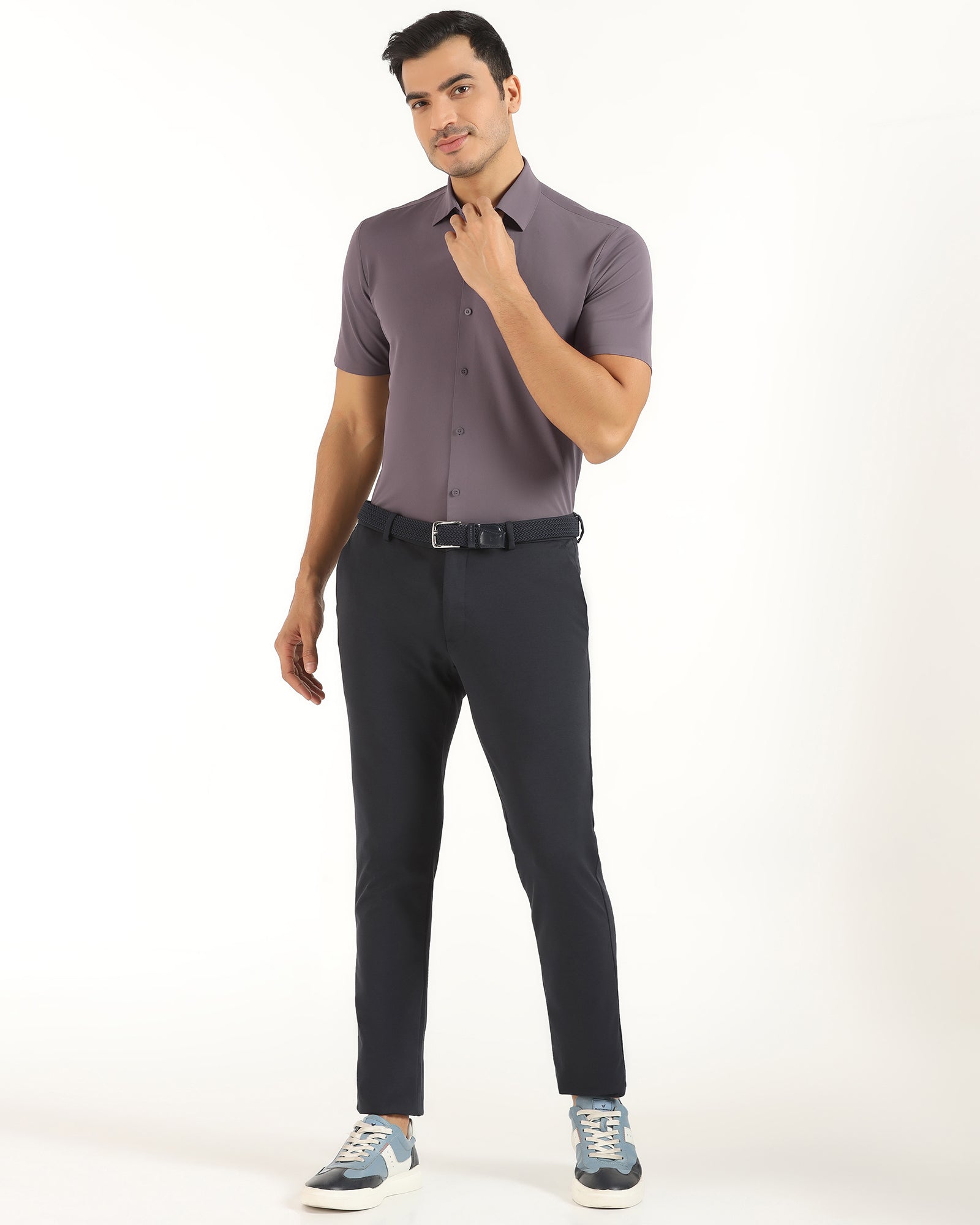 TechPro Formal Half Sleeve Mouse Textured Shirt - Kanon