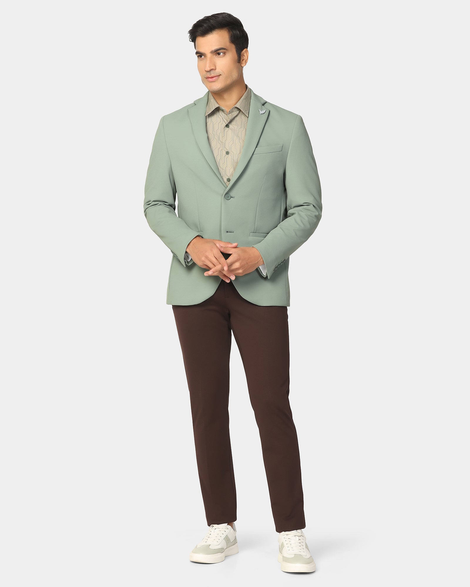 TechPro Formal Mint Stripe Blazer - Kuma