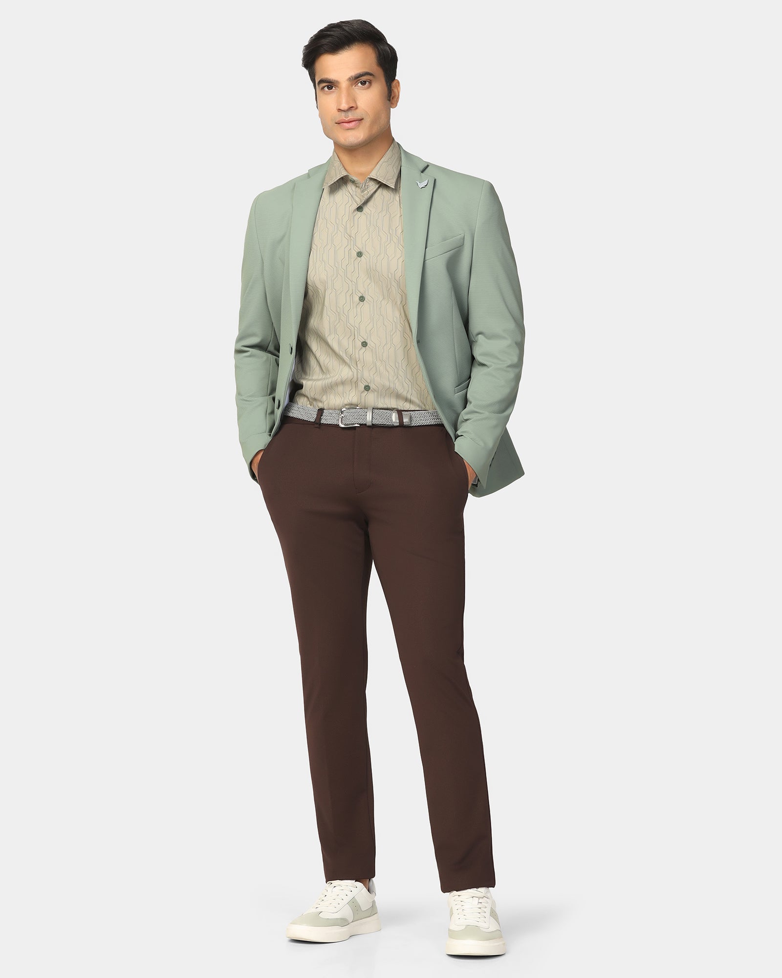 TechPro Formal Mint Stripe Blazer - Kuma