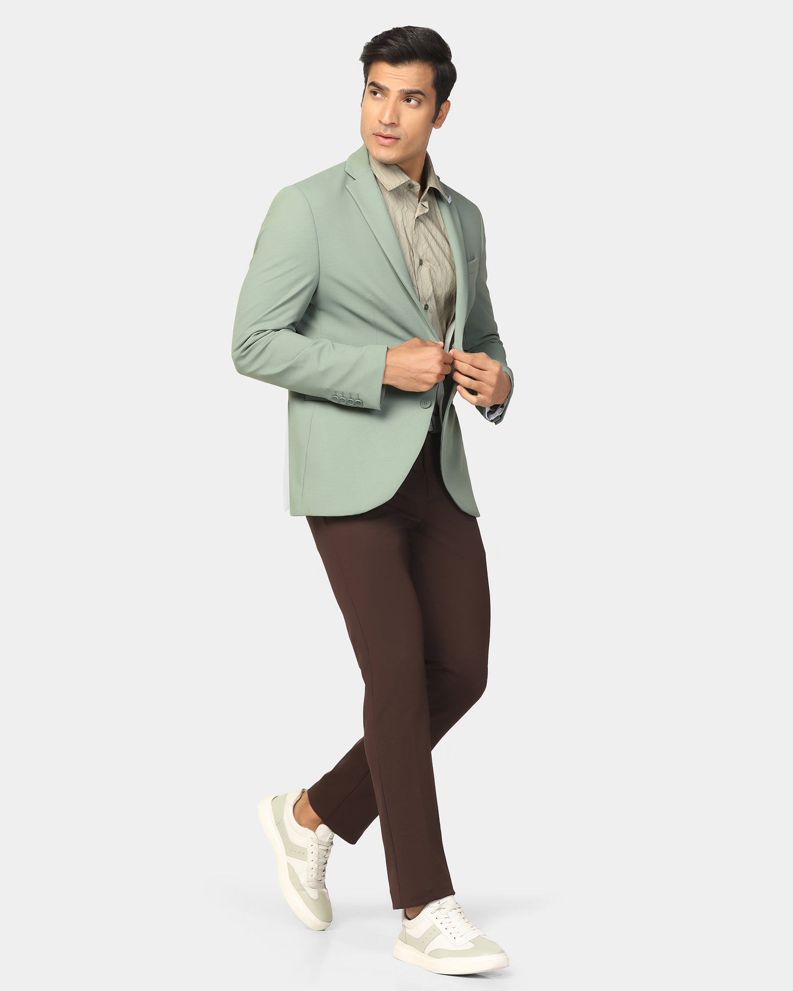 TechPro Formal Mint Stripe Blazer - Kuma