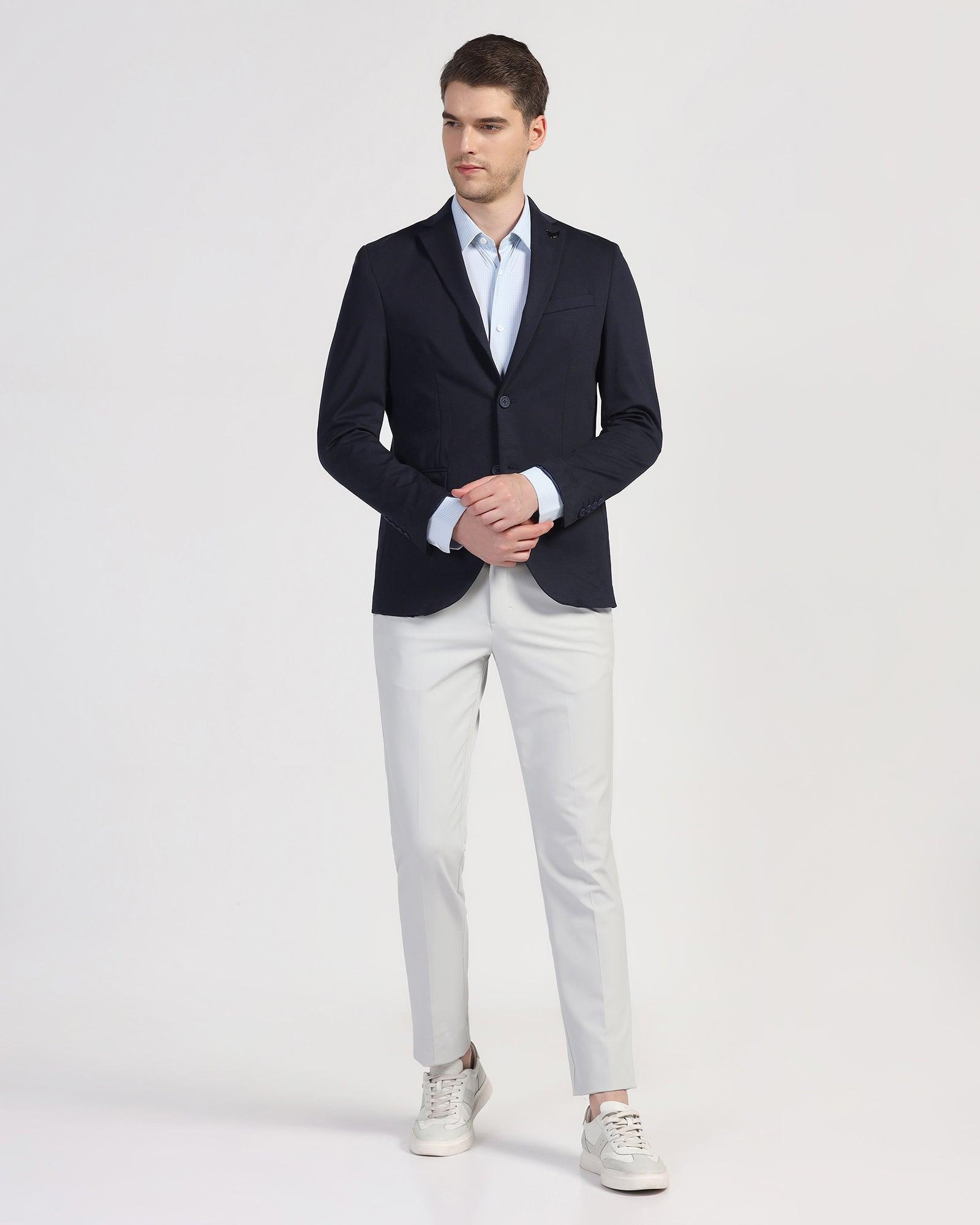 TechPro Formal Navy Textured Blazer - Maspar - Blackberrys