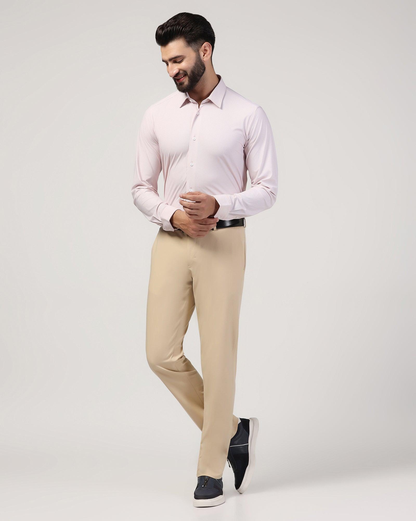 TechPro Formal Orange Printed Shirt - Ohio - Blackberrys