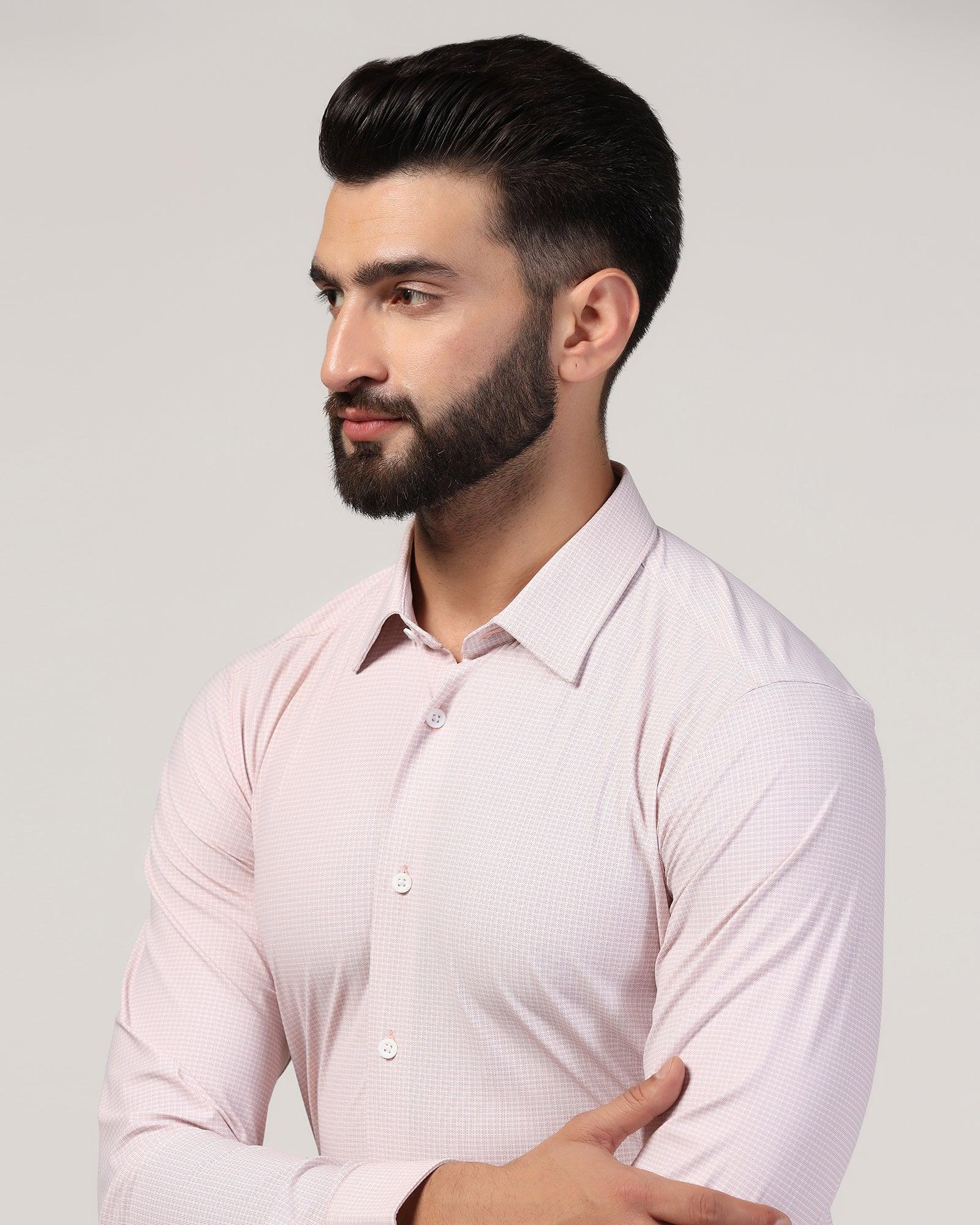 TechPro Formal Orange Printed Shirt - Ohio - Blackberrys