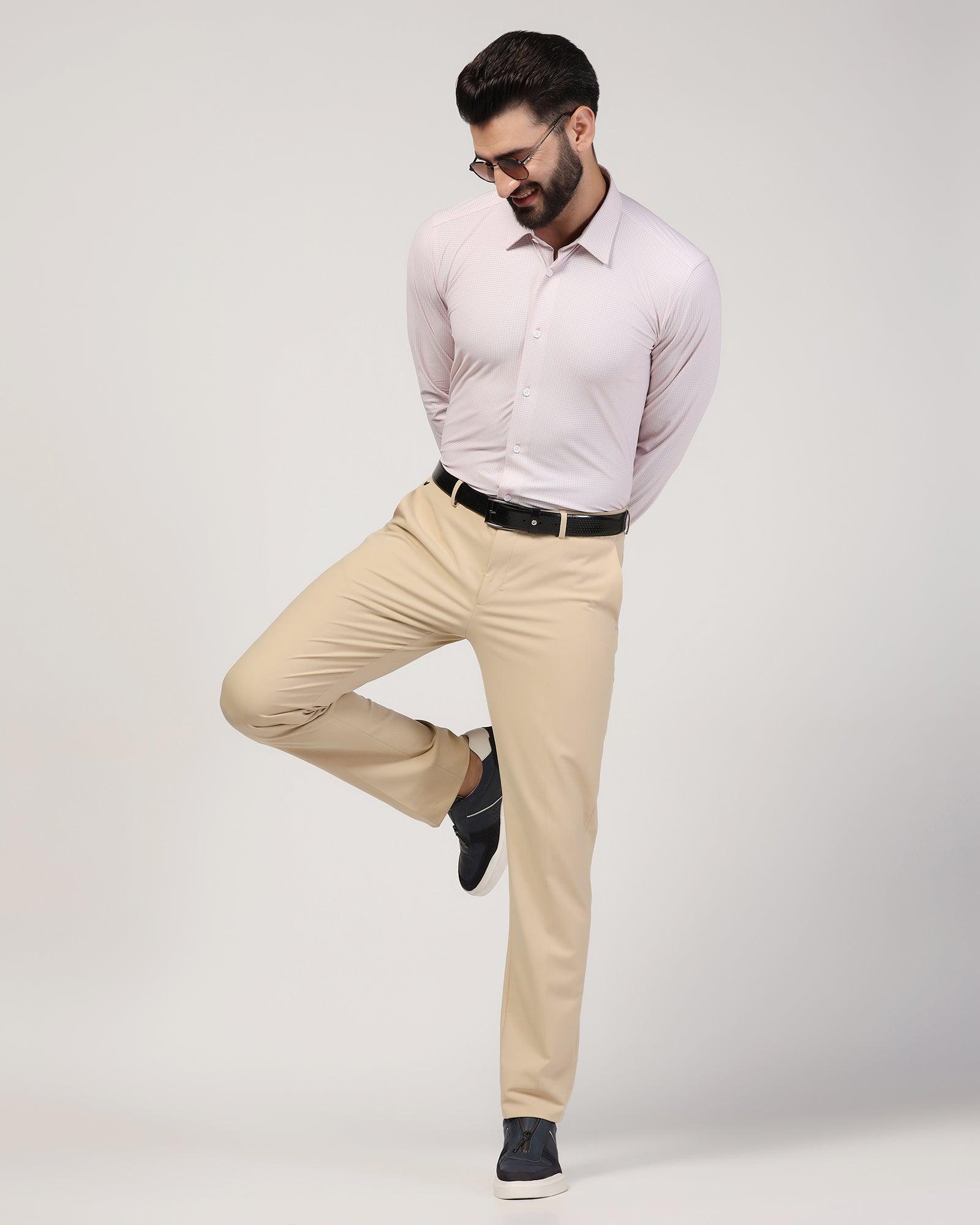 TechPro Formal Orange Printed Shirt - Ohio - Blackberrys