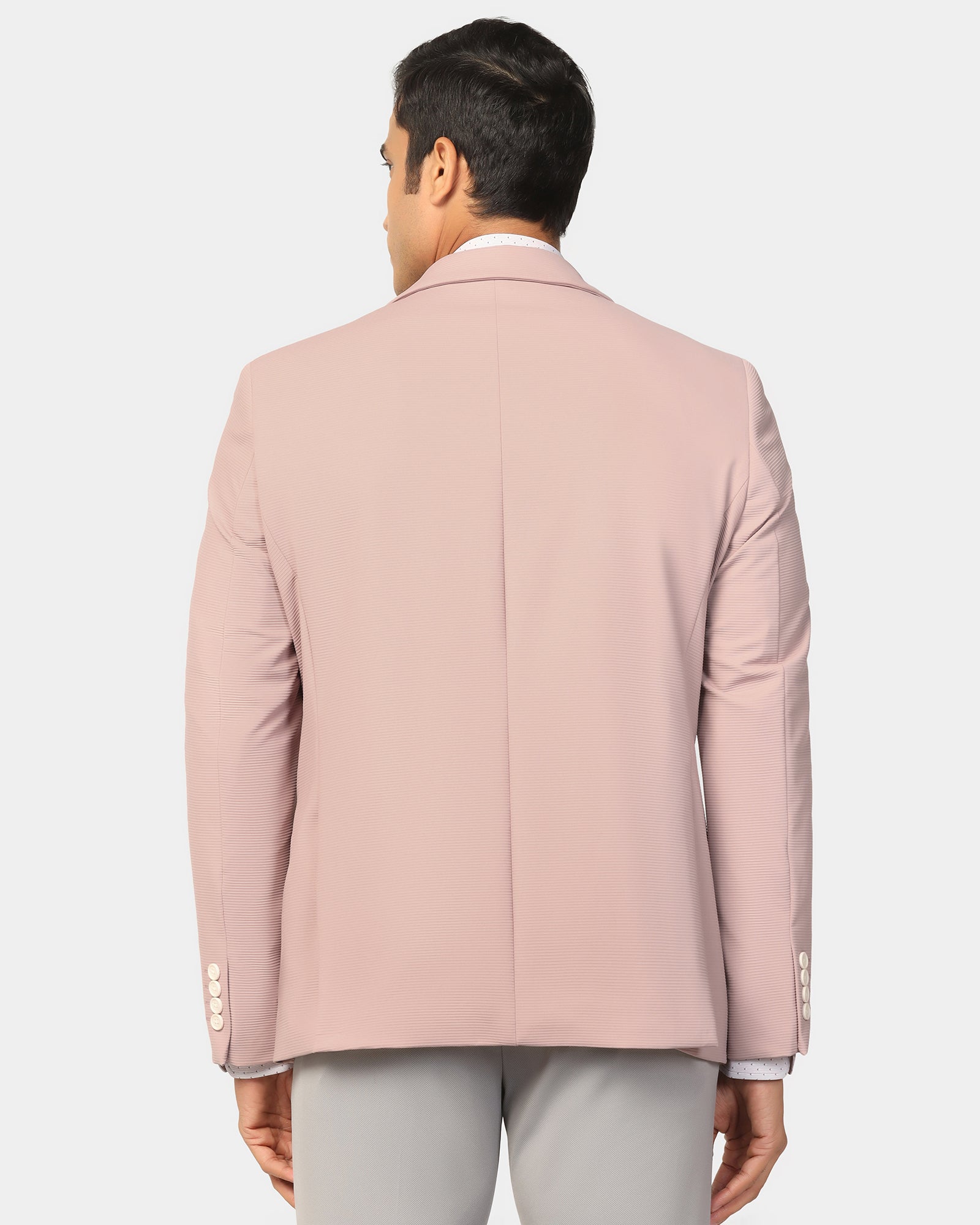TechPro Formal Peach Stripe Blazer - Kuma
