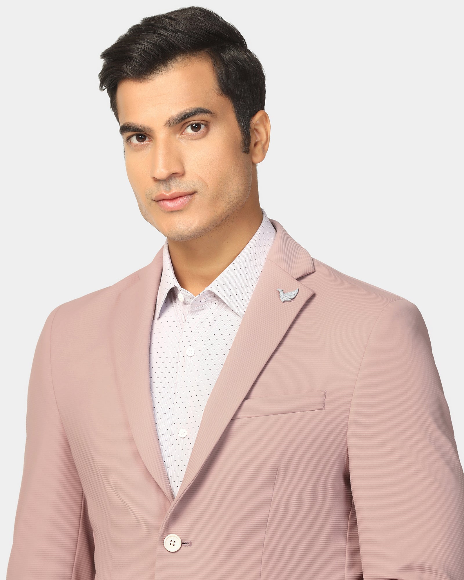 TechPro Formal Peach Stripe Blazer - Kuma
