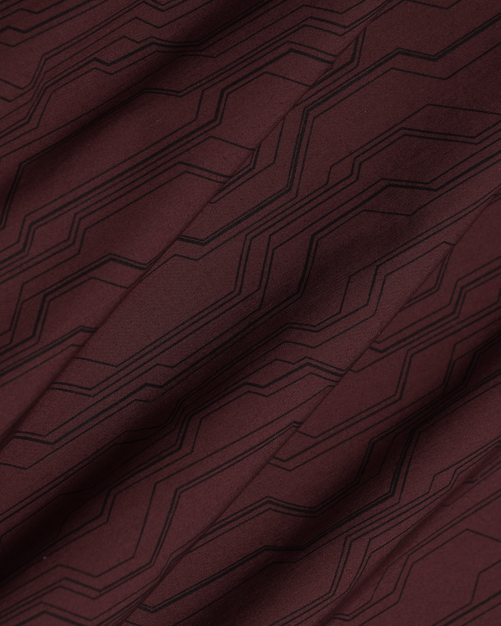 TechPro Formal Red Printed Shirt - Blade