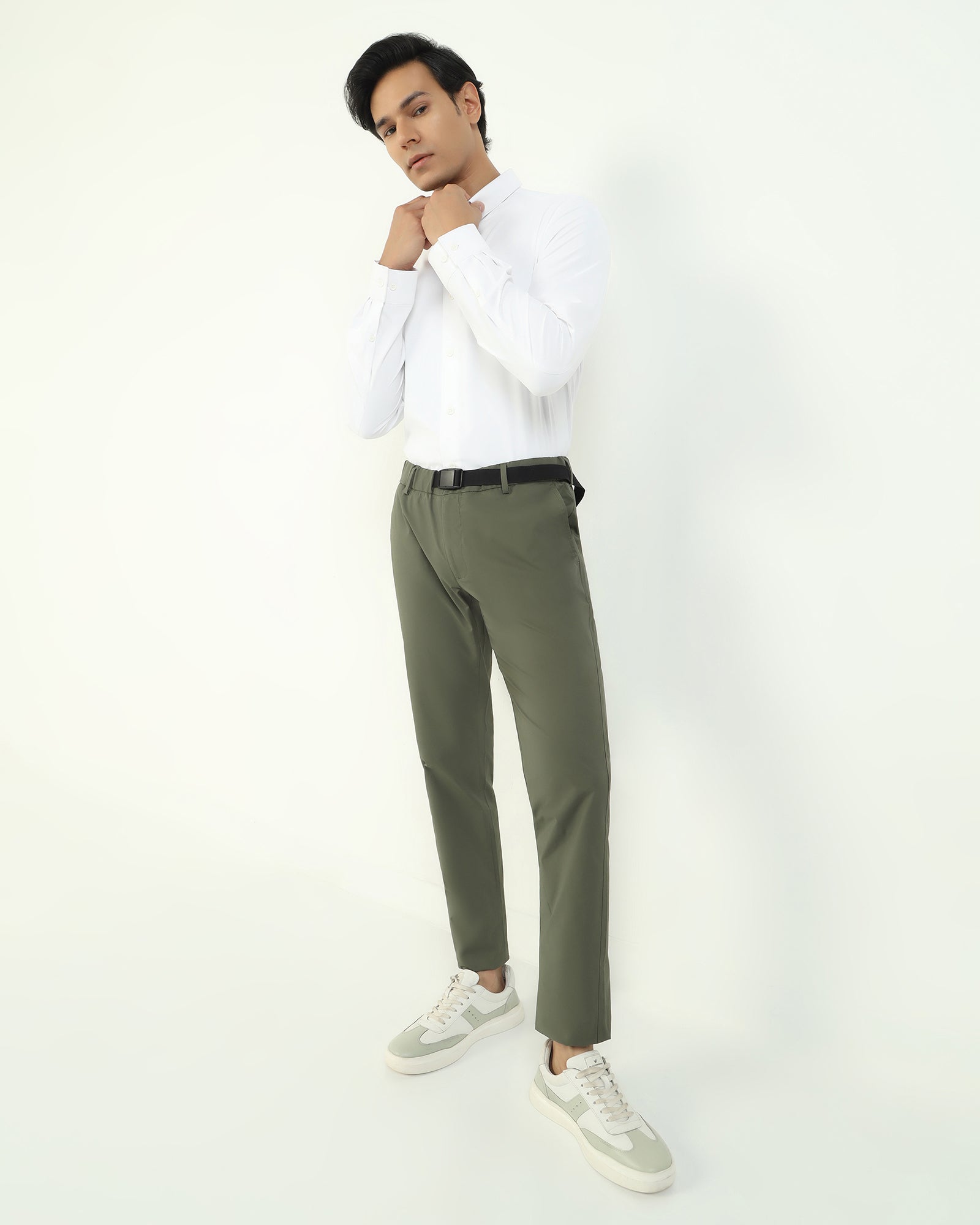 TechPro Formal White Solid Shirt - Greece