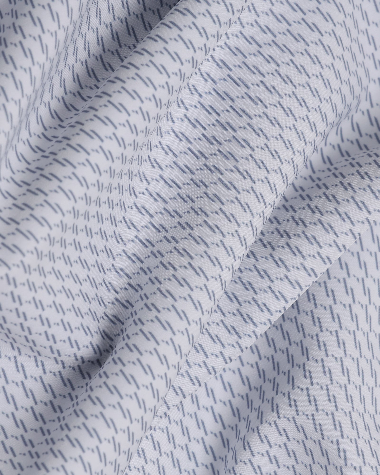 TechPro Formal White Printed Shirt - Ivan