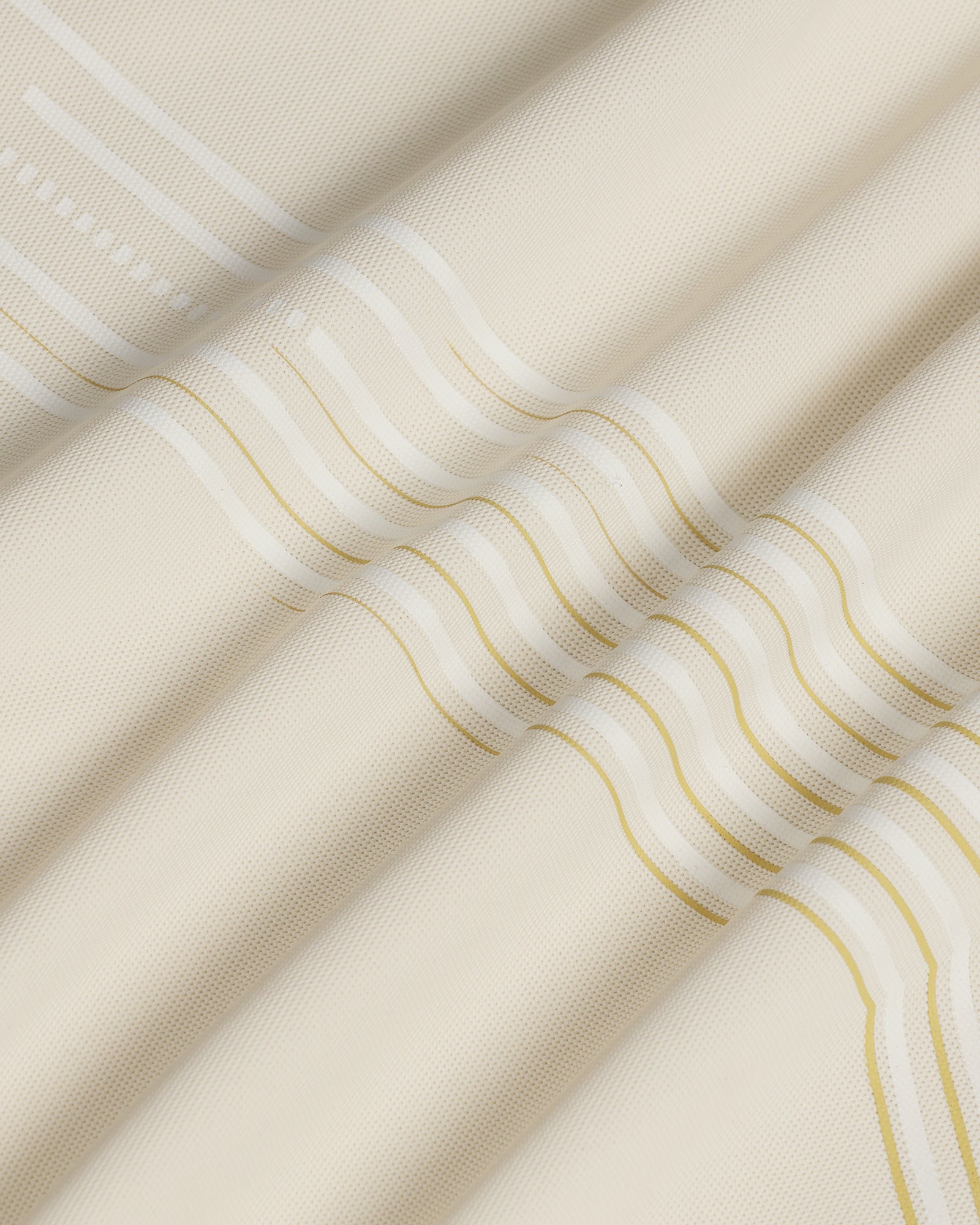 TechPro Polo Powder Yellow Printed T-Shirt - Matrix