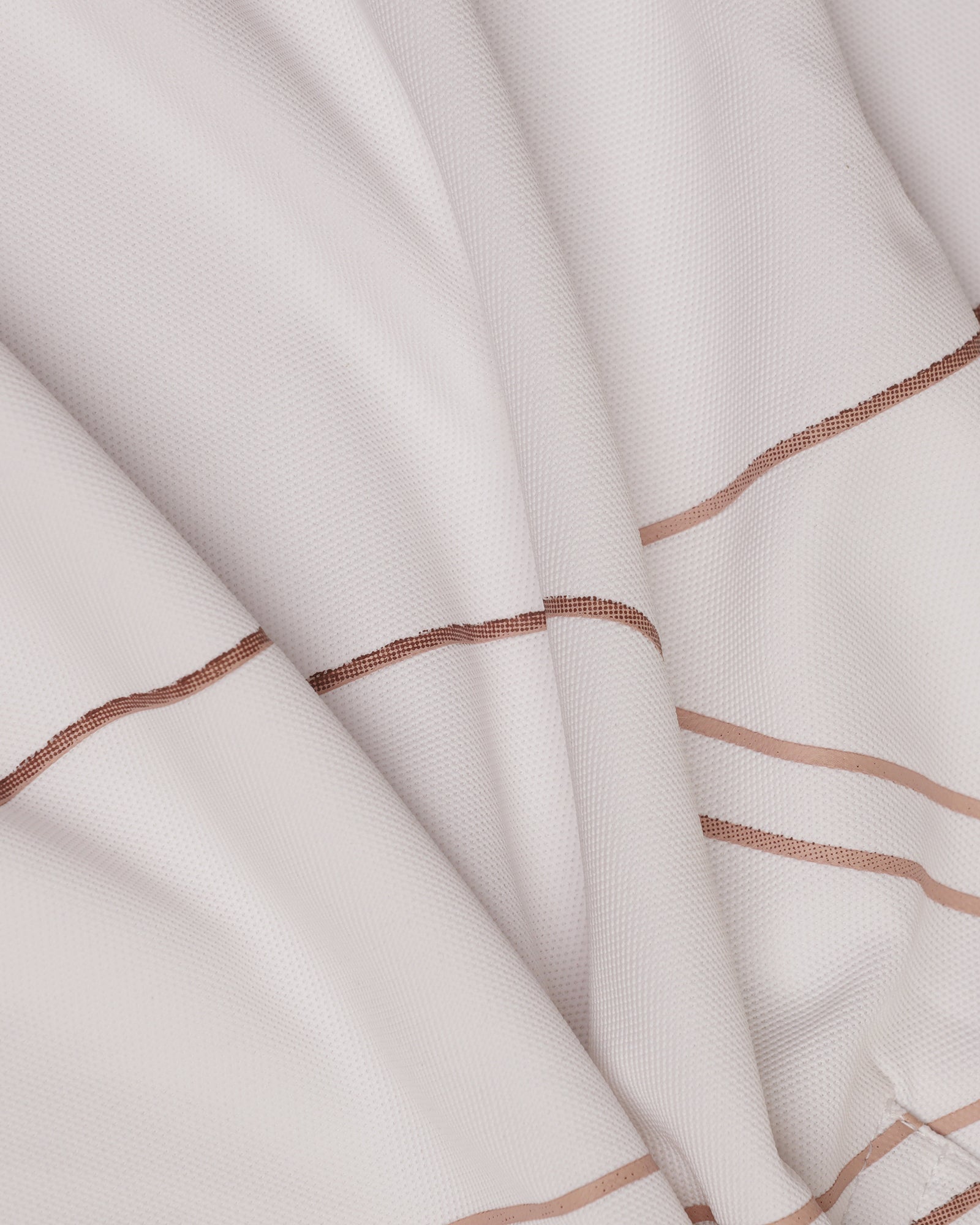 TechPro Polo White Printed T-Shirt - Slash