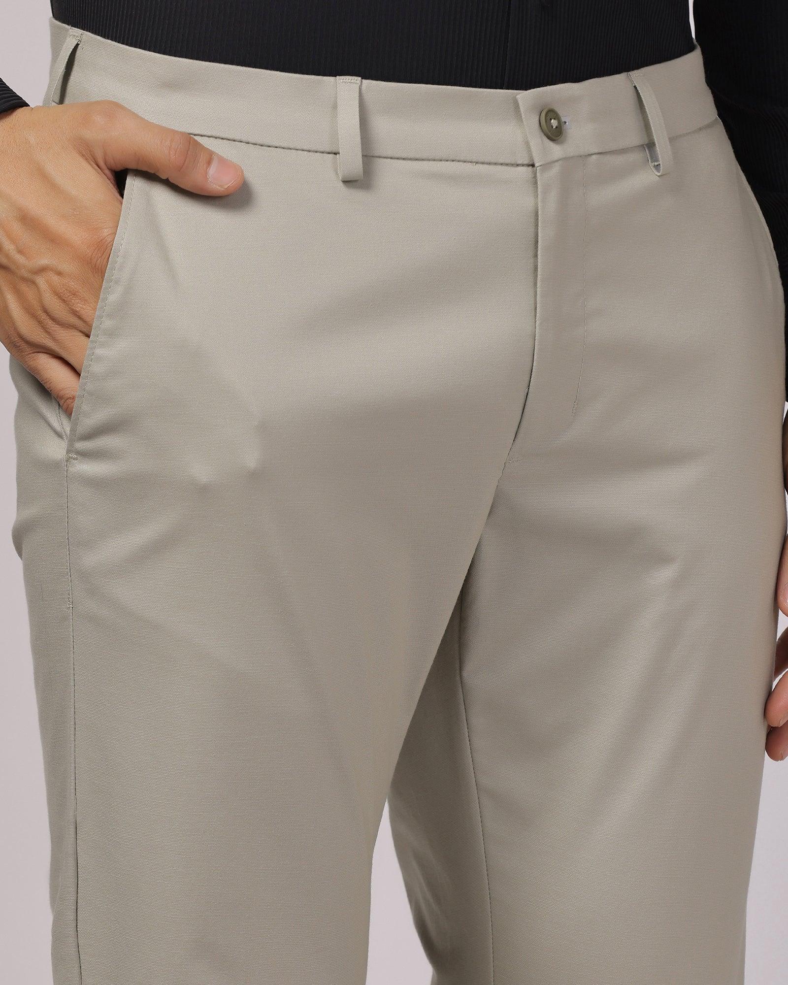 TechPro Slim Comfort B-95 Casual Light Olive Solid Khaki - Andros - Blackberrys