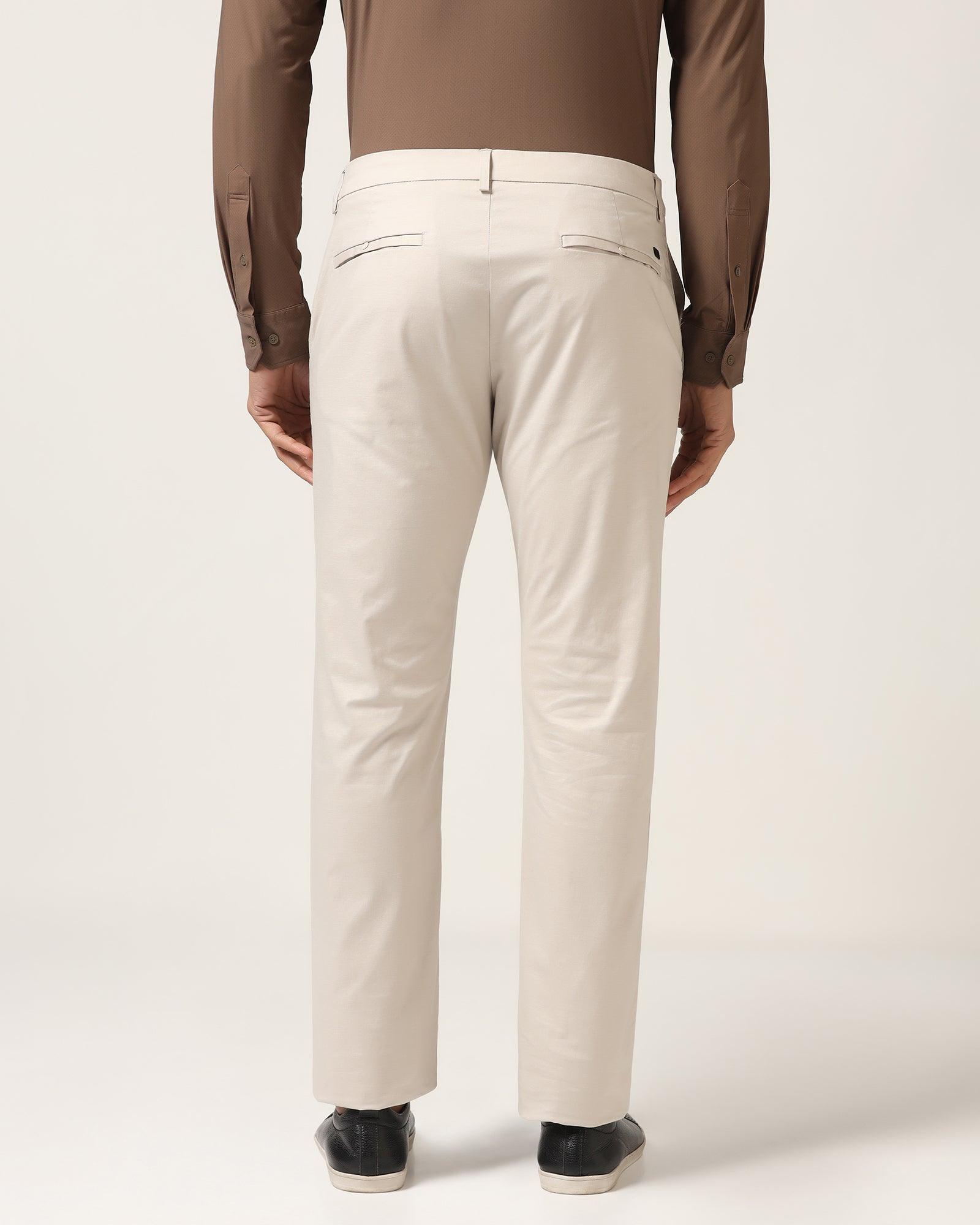 TechPro Slim Comfort B-95 Casual Stone Beige Solid Khaki - Andros - Blackberrys