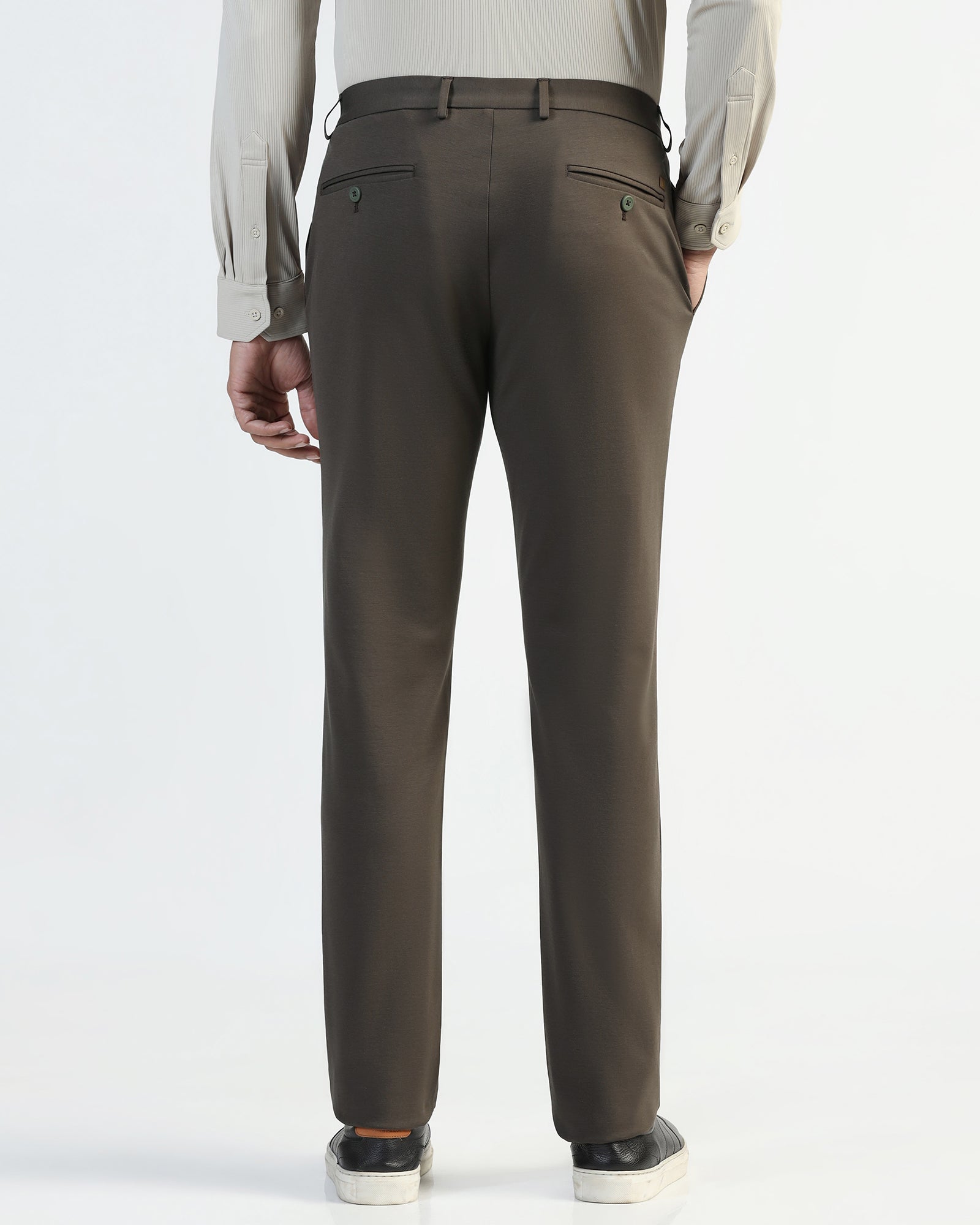 TechPro Slim Fit B-91 Casual Mouse Solid Khakis - Ziea