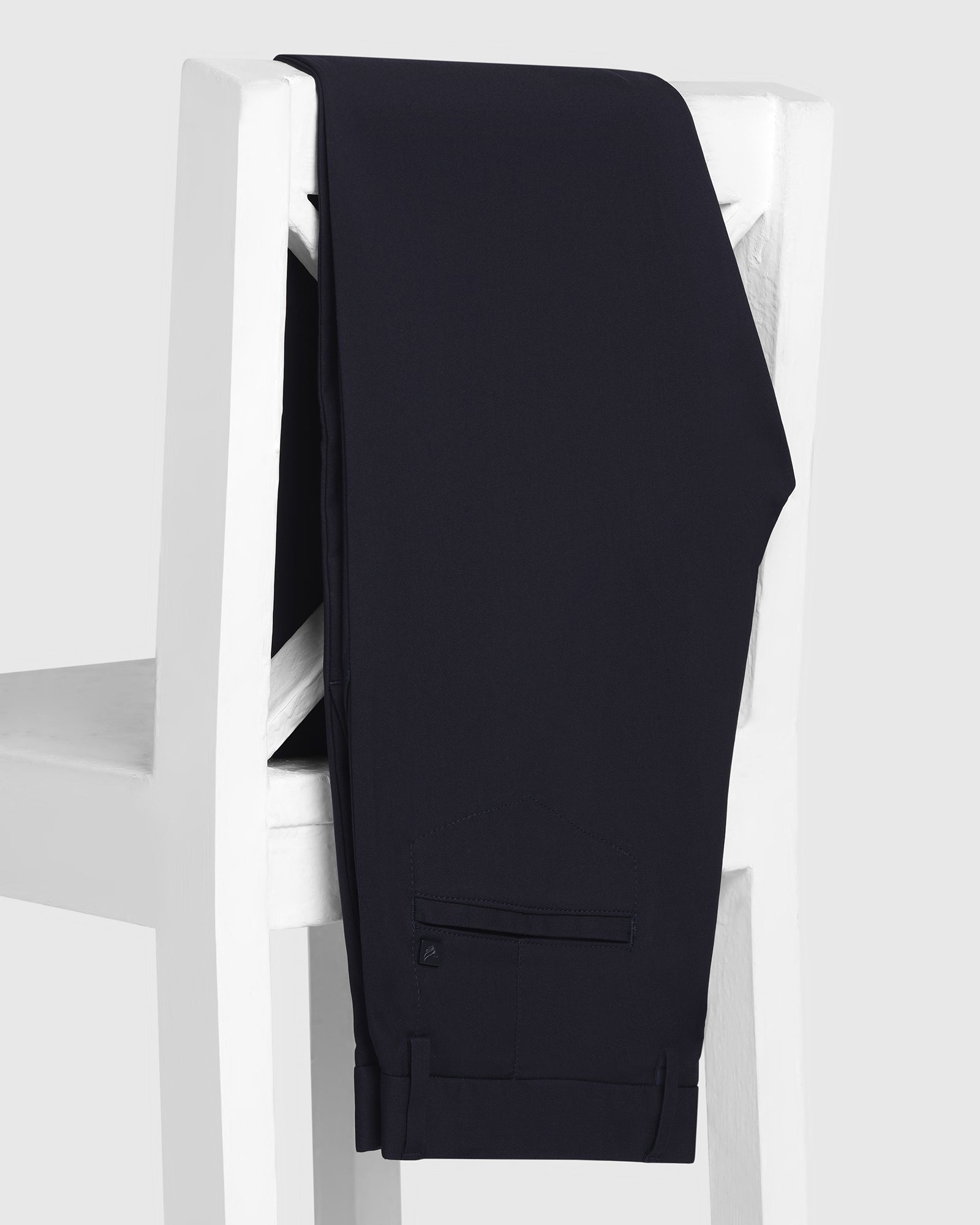 TechPro Slim Fit B-91 Casual Navy Solid Khakis - Sandy