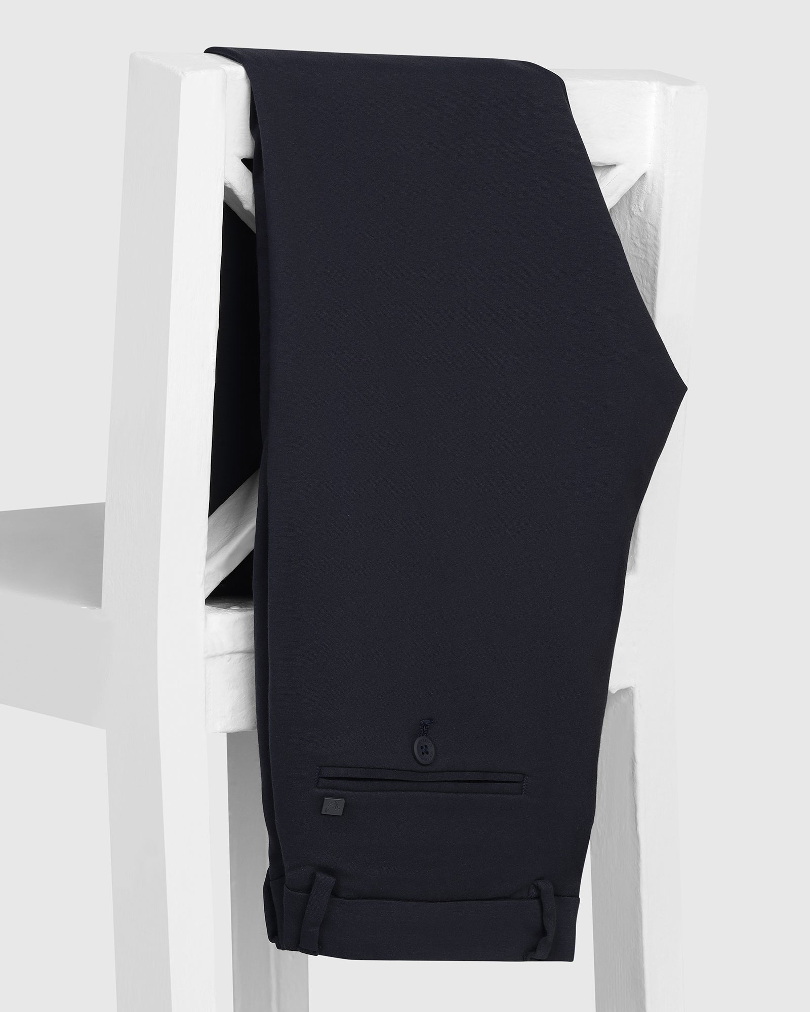 TechPro Slim Fit B-91 Casual Navy Solid Khakis - Ziea