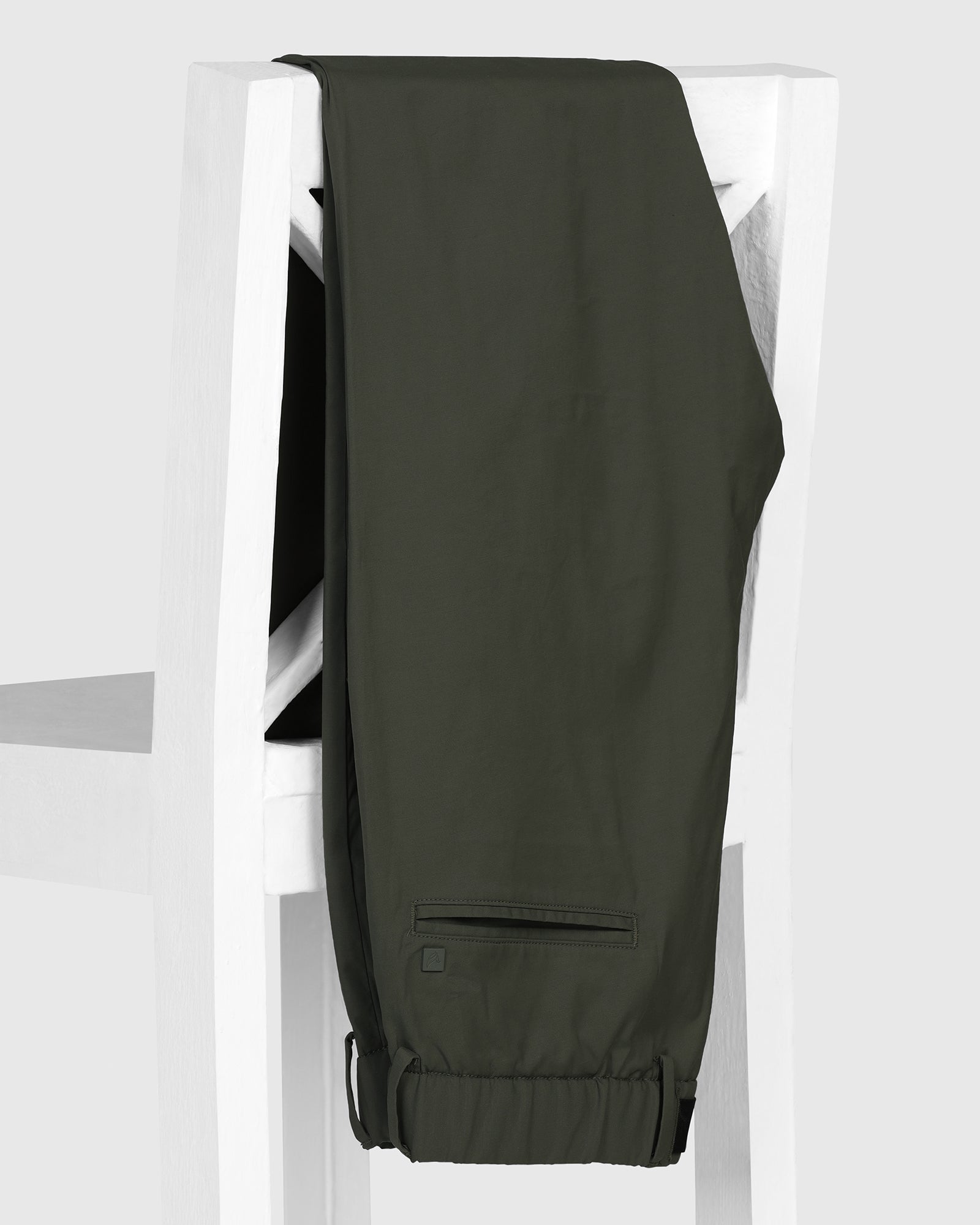 TechPro Slim Fit B-91 Casual Olive Solid Khakis - Kyle