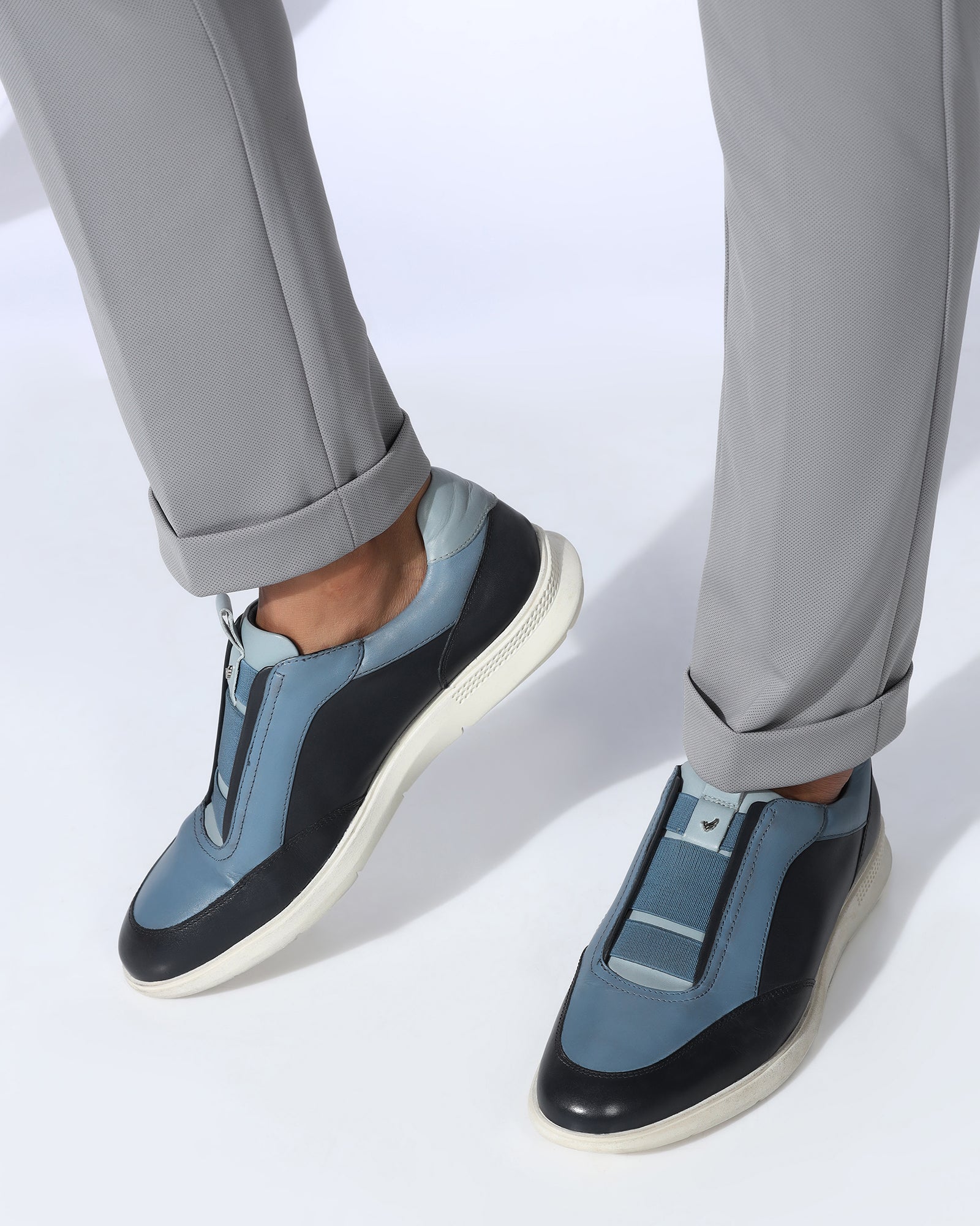 TechPro Slim Fit B-91 Formal Grey Textured Trouser - Meteor