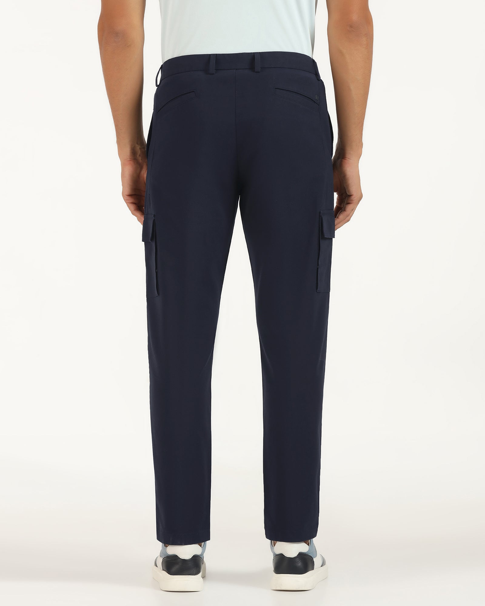 TechPro Sneaker Fit Casual Navy Solid Khakis - Andy