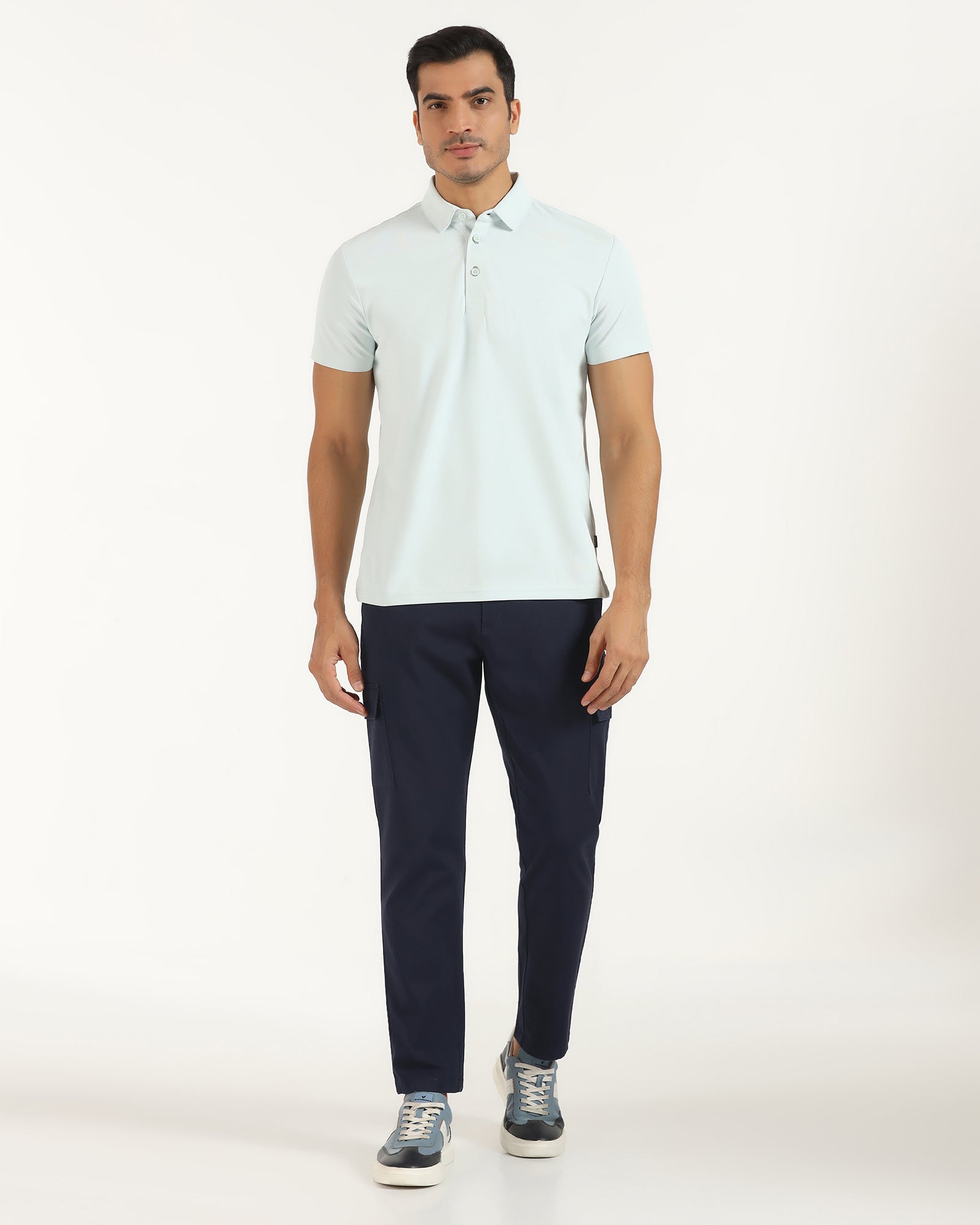 TechPro Sneaker Fit Casual Navy Solid Khakis - Andy