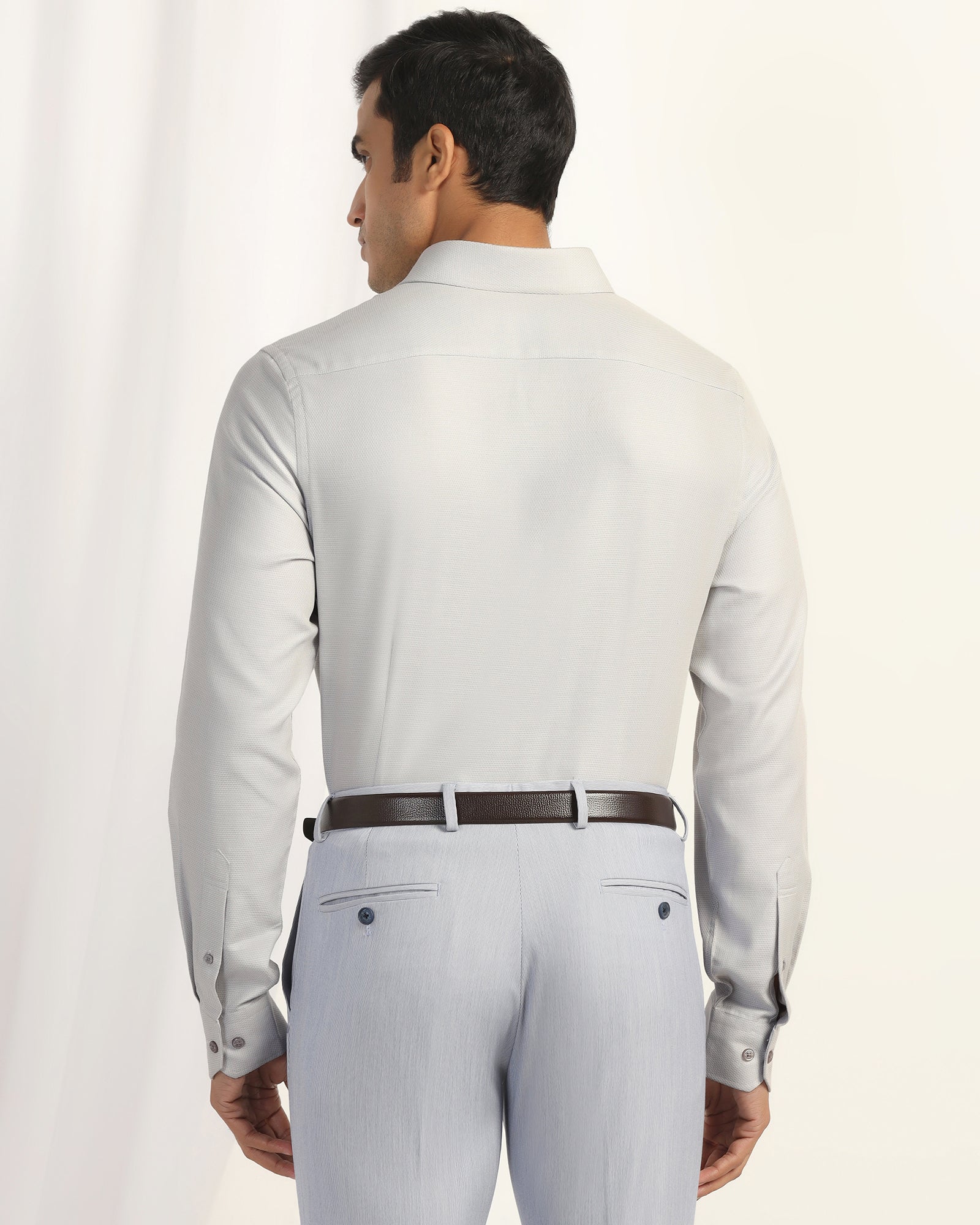 Temp Tech Formal Grey Textured Shirt - Revolve