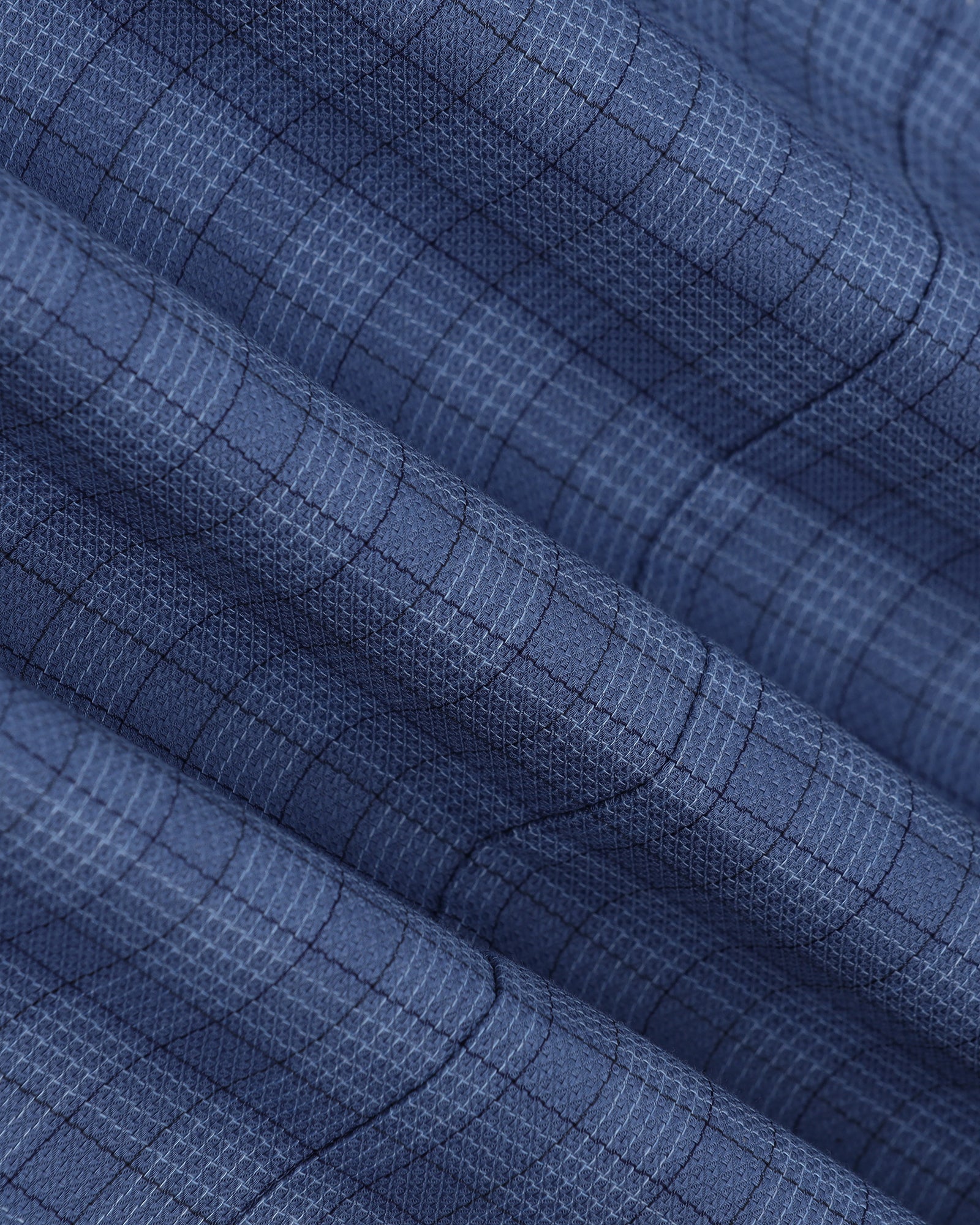 Temp Tech Formal Navy Check Shirt - Victor