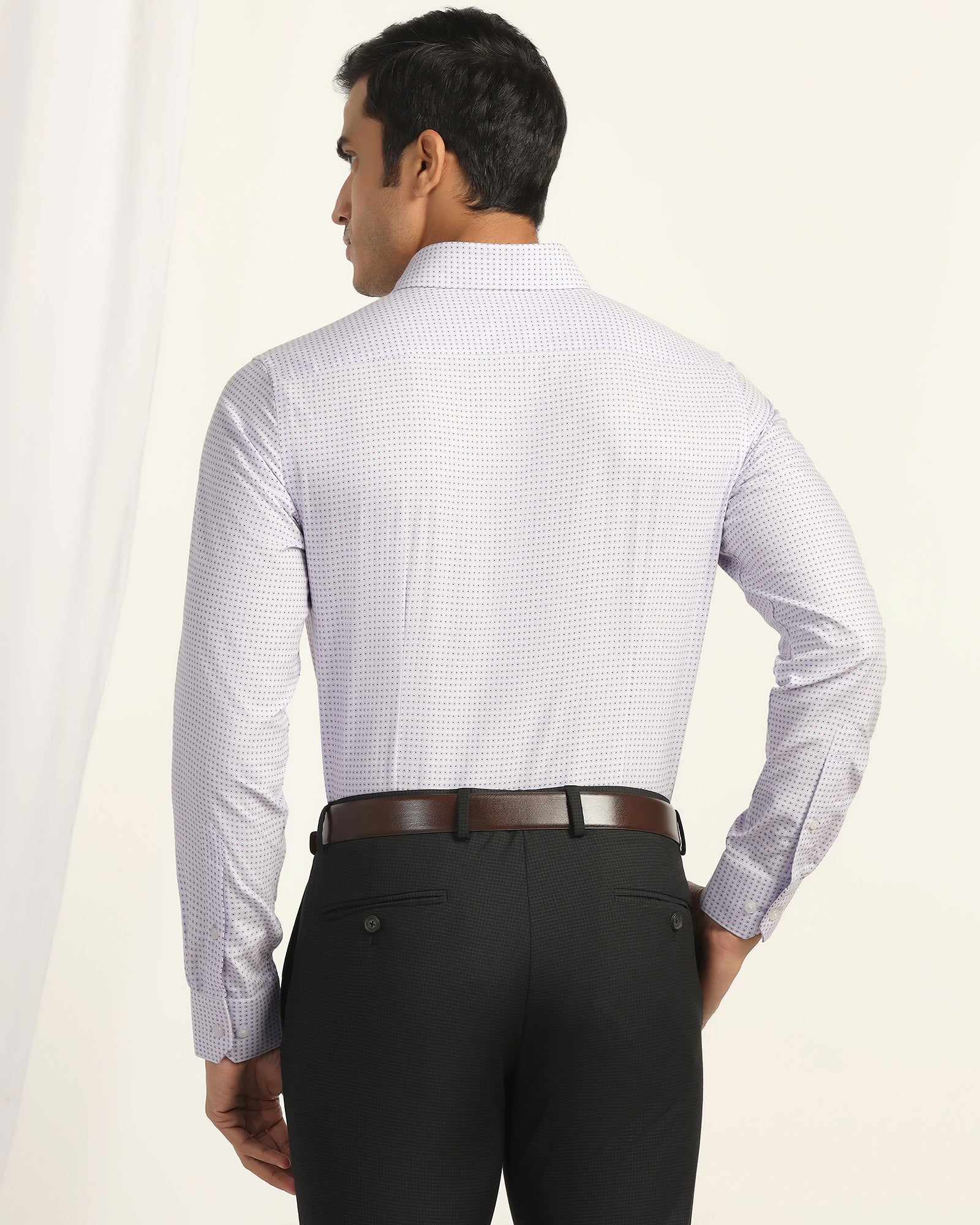 Temp Tech Formal Pink Printed Shirt - Vital